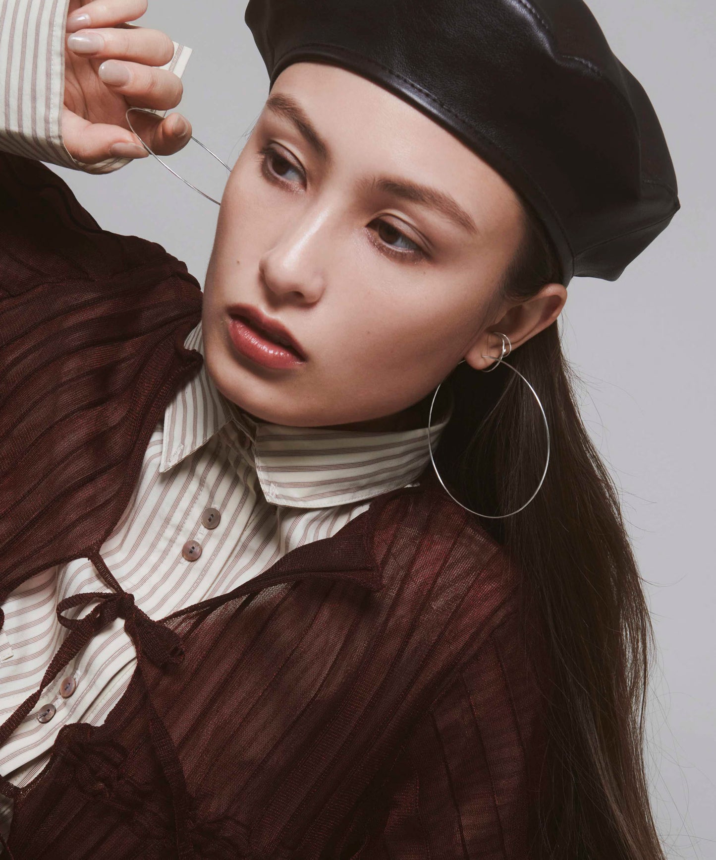 Hoop Earrings [Stainless Steel] [UMU] [L]