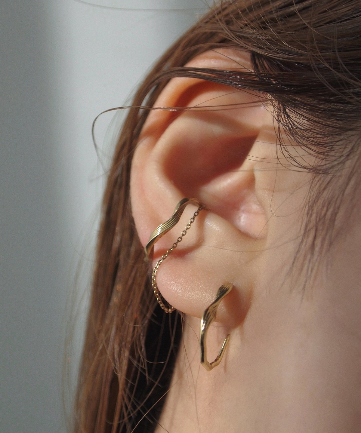 Twisted Hoop Earrings [Surgical Stainless Steel] [UMU]