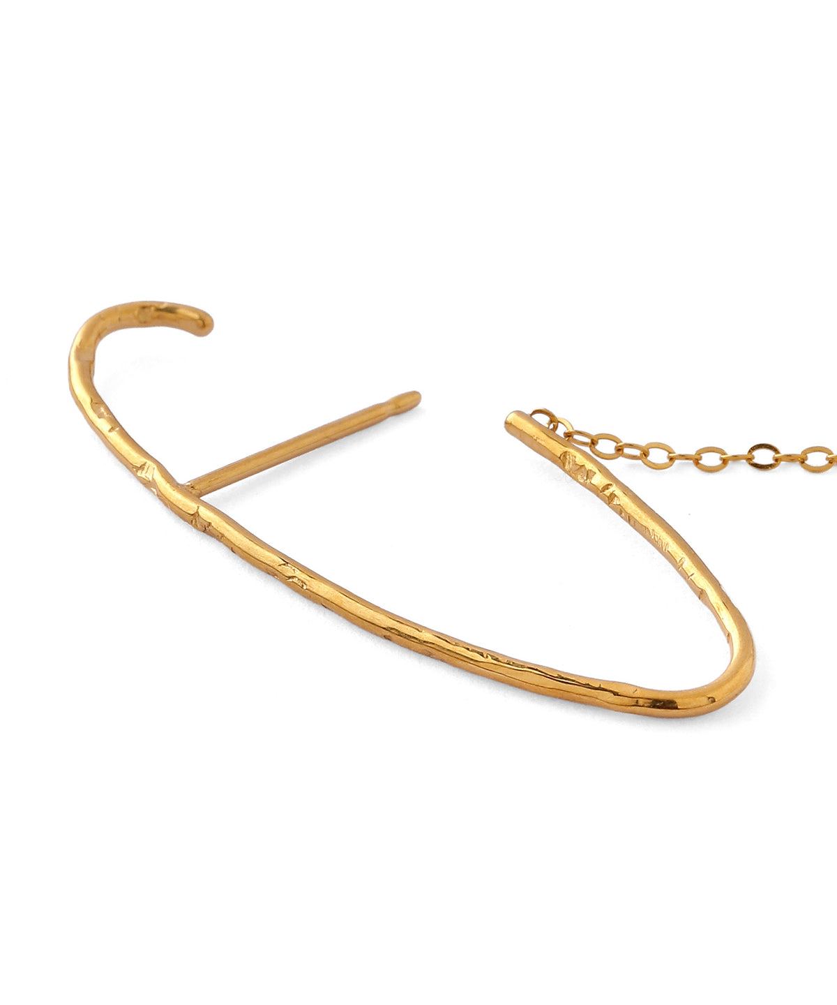 Two-Tone Hook Earrings [Surgical Stainless Steel] [UMU]
