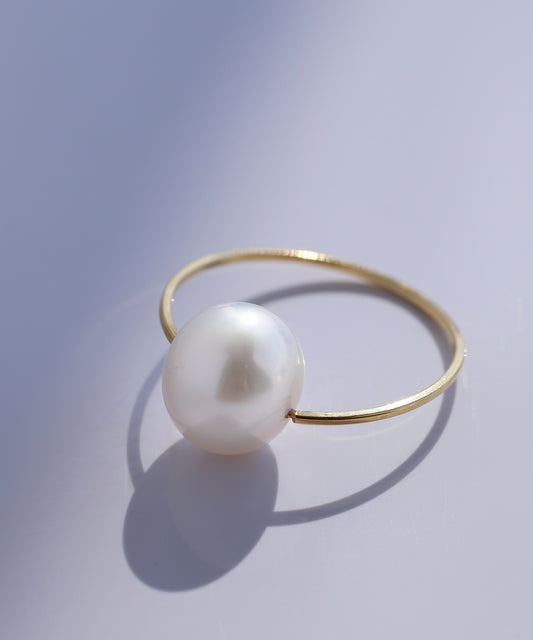 【Stainless IP】Freshwater Pearl Ring
