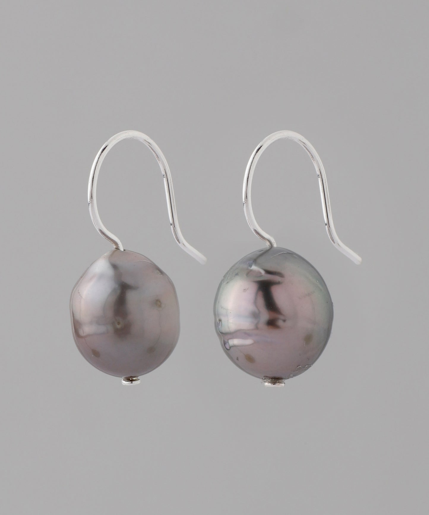 【Stainless Steel IP】Tahiti Pearl Hook Earrings