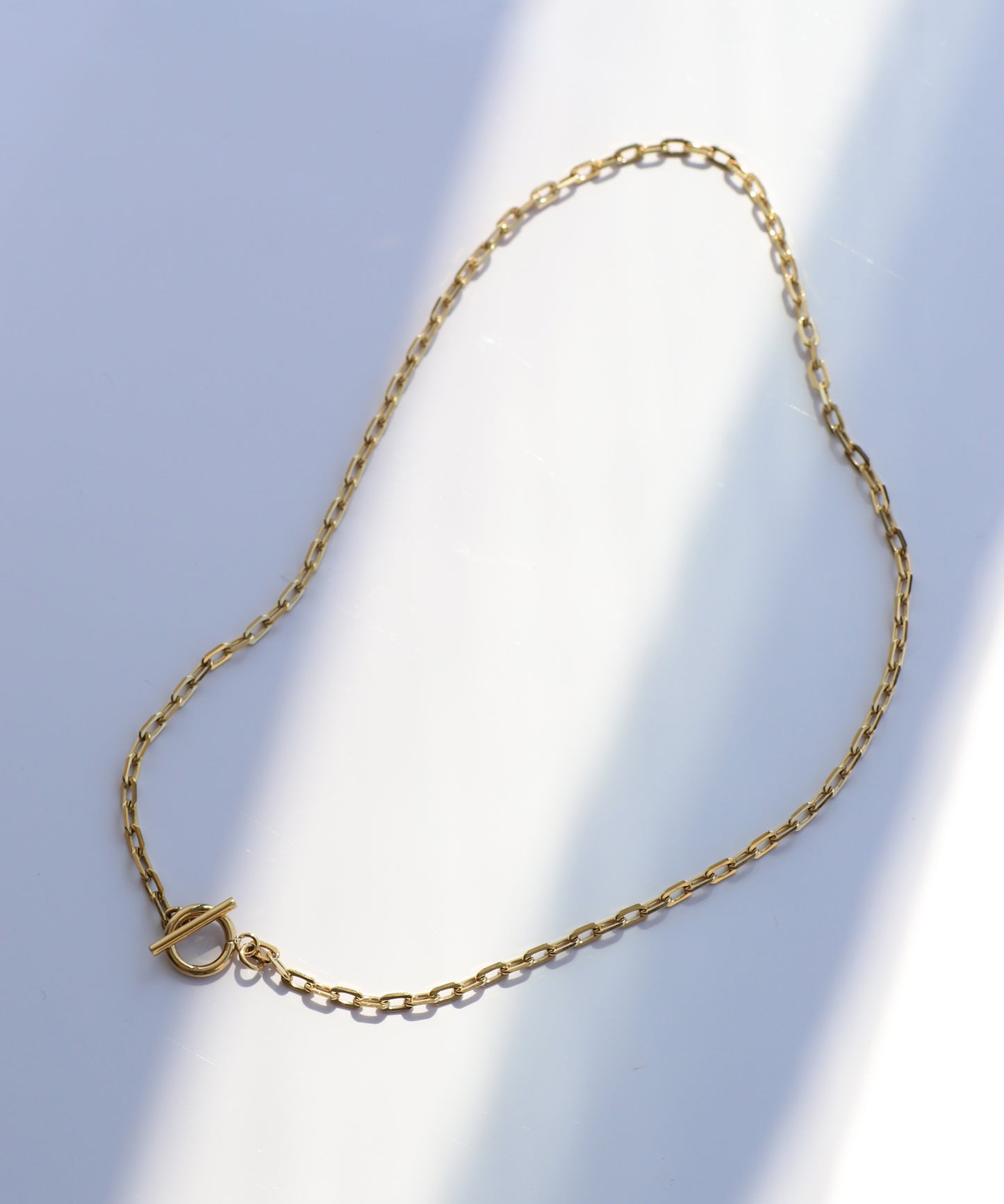 【Stainless Steel IP】Chain Mantel Necklace [F]