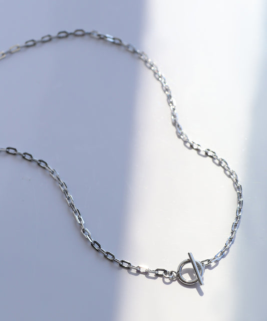 【Stainless Steel IP】Chain Mantel Necklace [F]