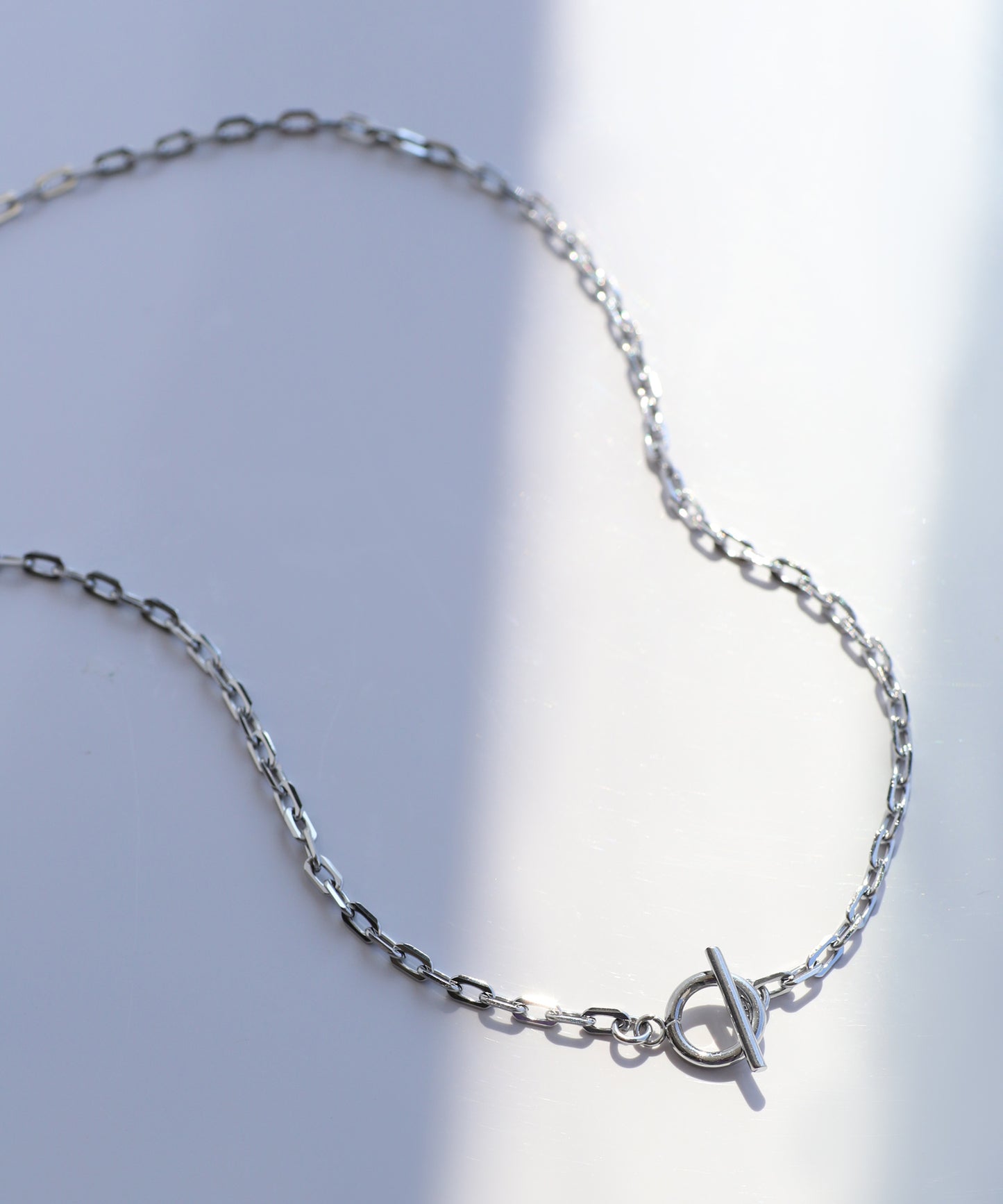 【Stainless IP】Chain Mantel Necklace [F]