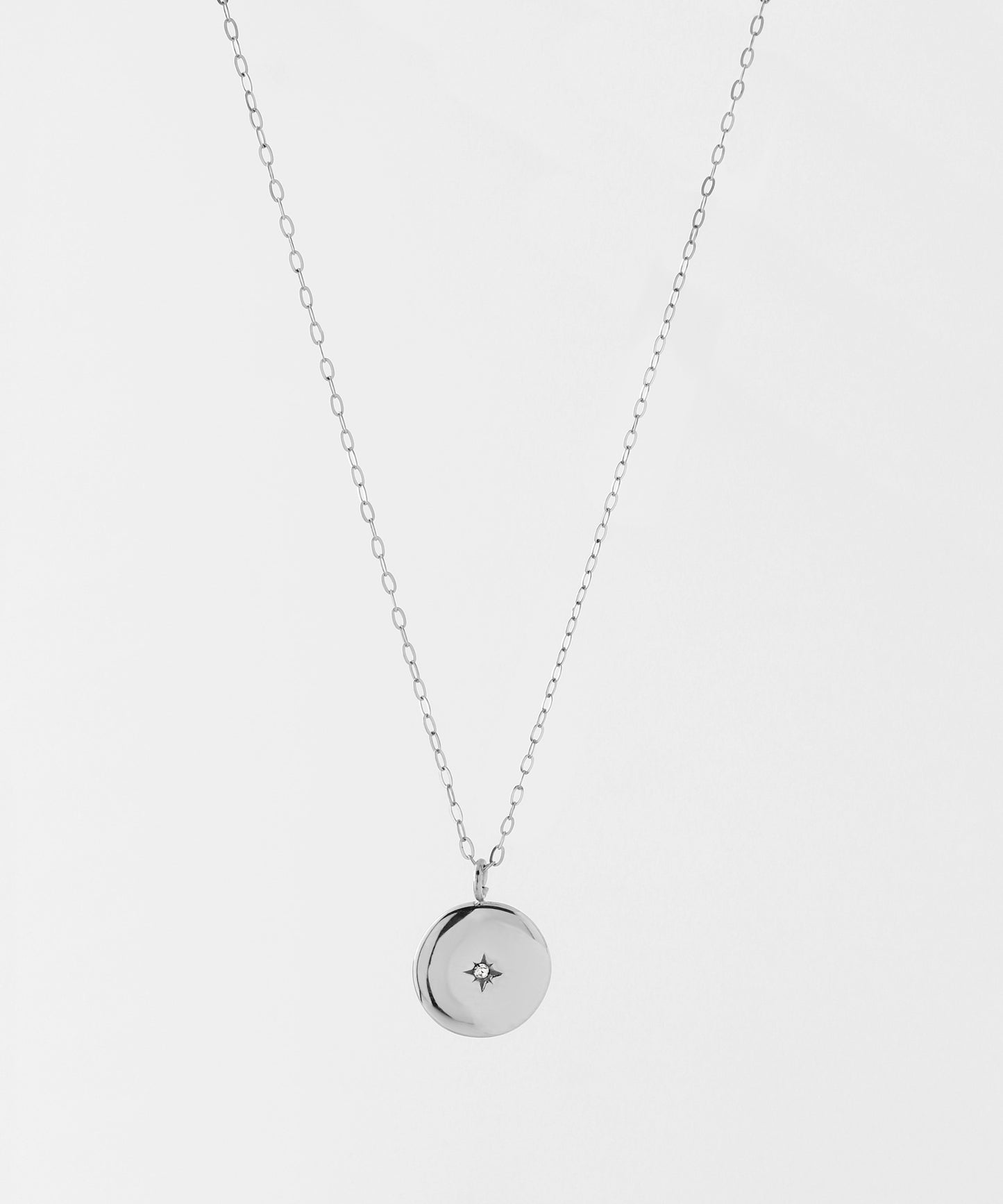 【Stainless Steel IP】Bijou & Circle Necklace