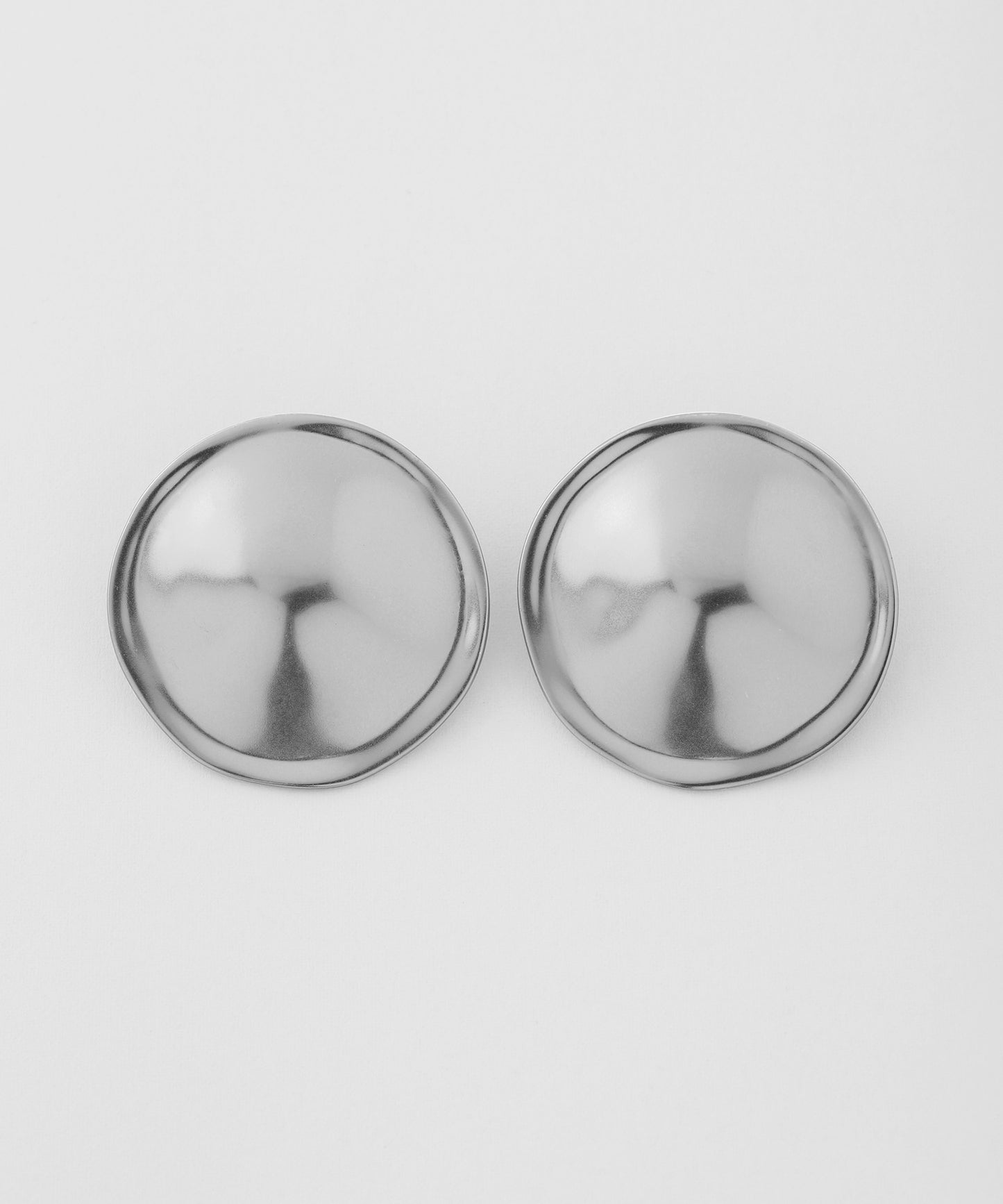 【Stainless Steel IP】 Big Plate Earrings [A]