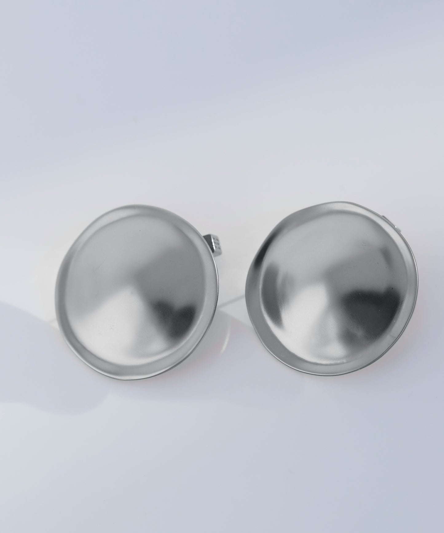 【Stainless Steel IP】 Big Plate Earrings [A]