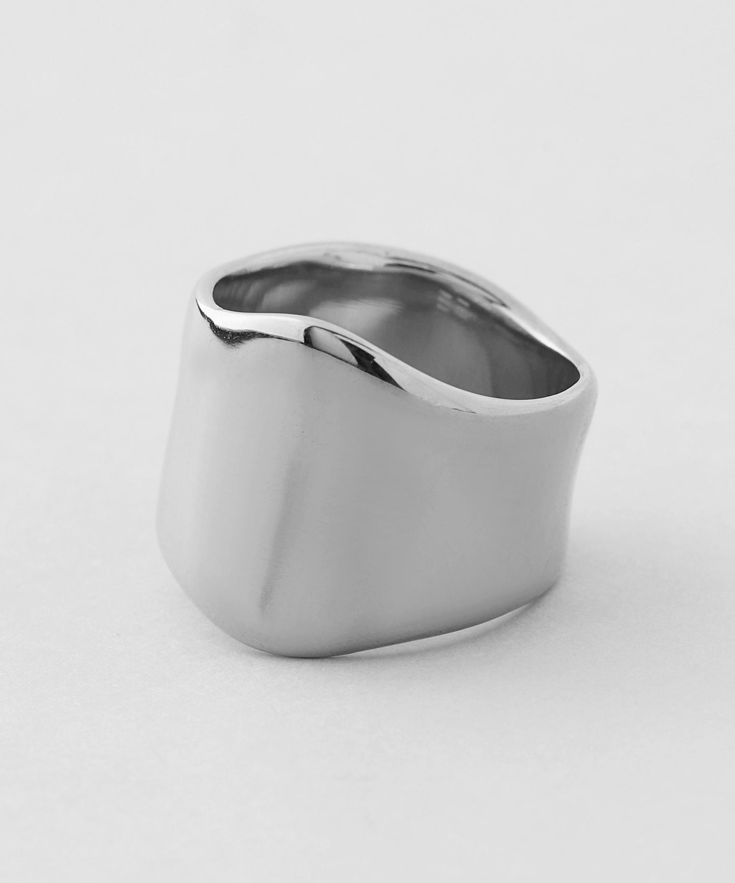 【Stainless Steel IP】Wide Metal Ring