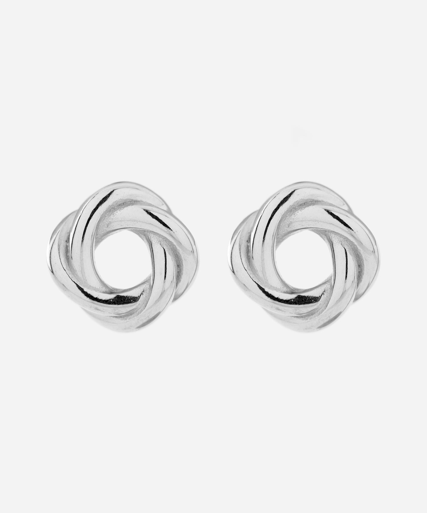 【Stainless Steel IP】Twisted Circle Earrings