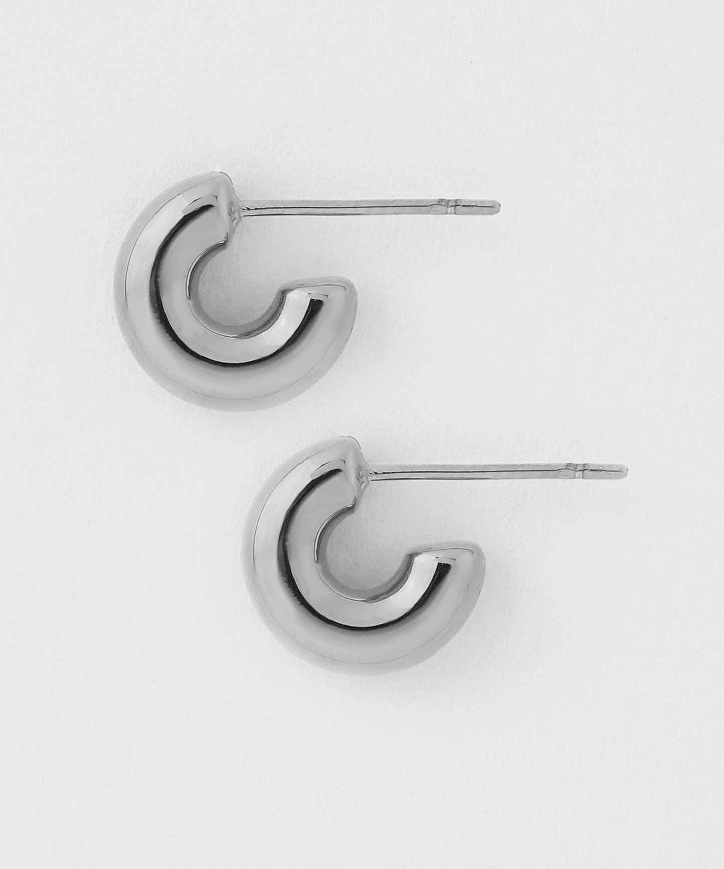 【Stainless Steel IP】 Hoop Earrings [S]
