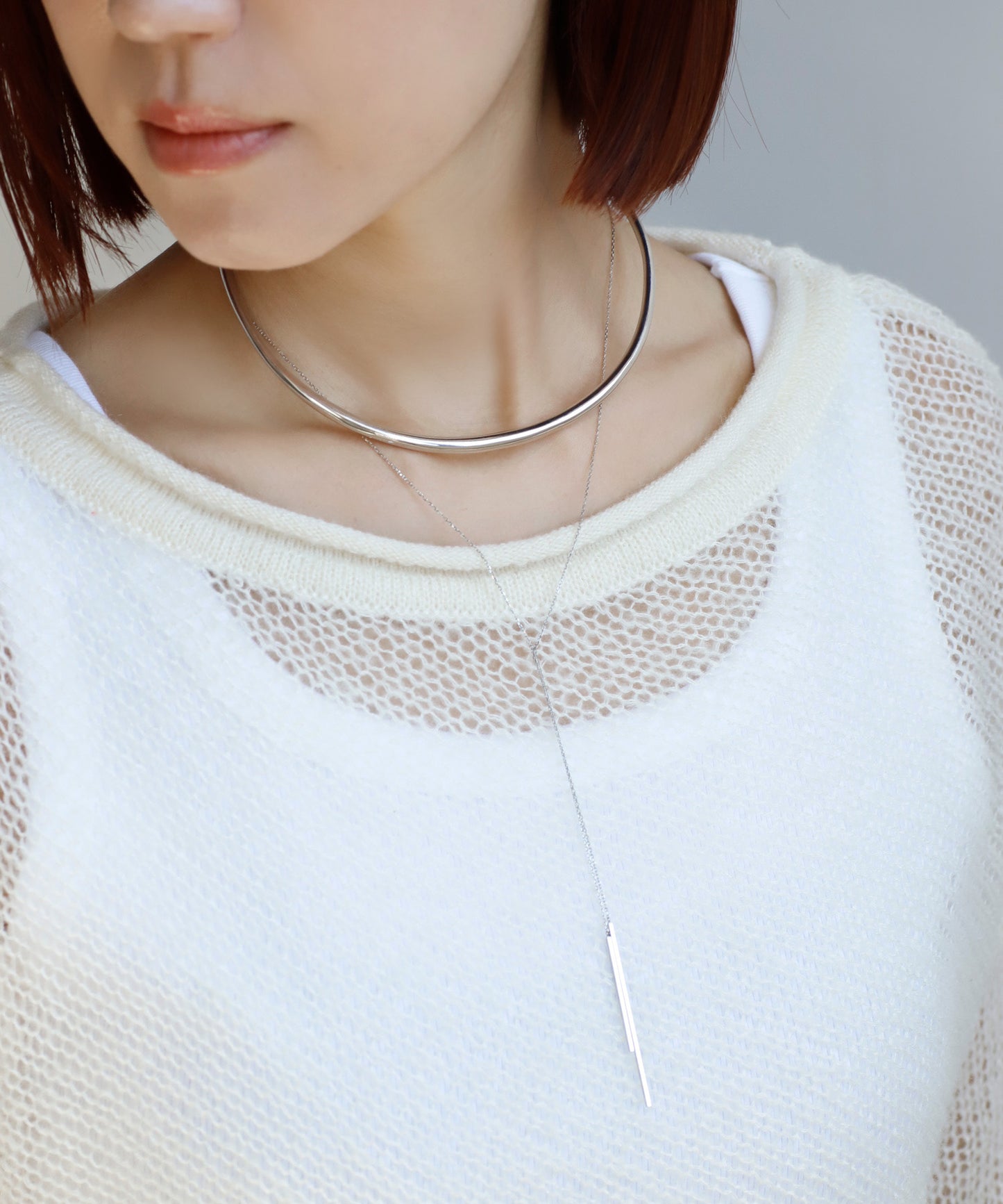 【Stainless Steel IP】Metal Choker