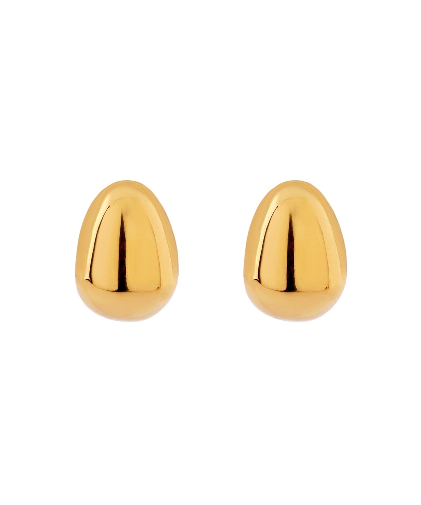 【Stainless Seel IP】 Oval Earrings