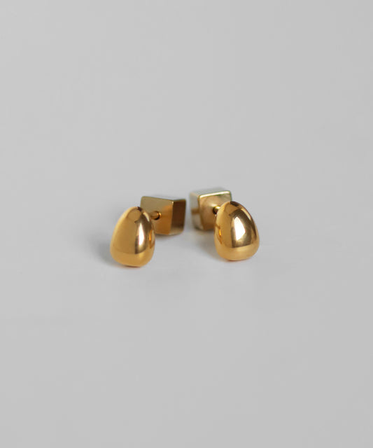 Oval Earrings [Stainless Steel]
