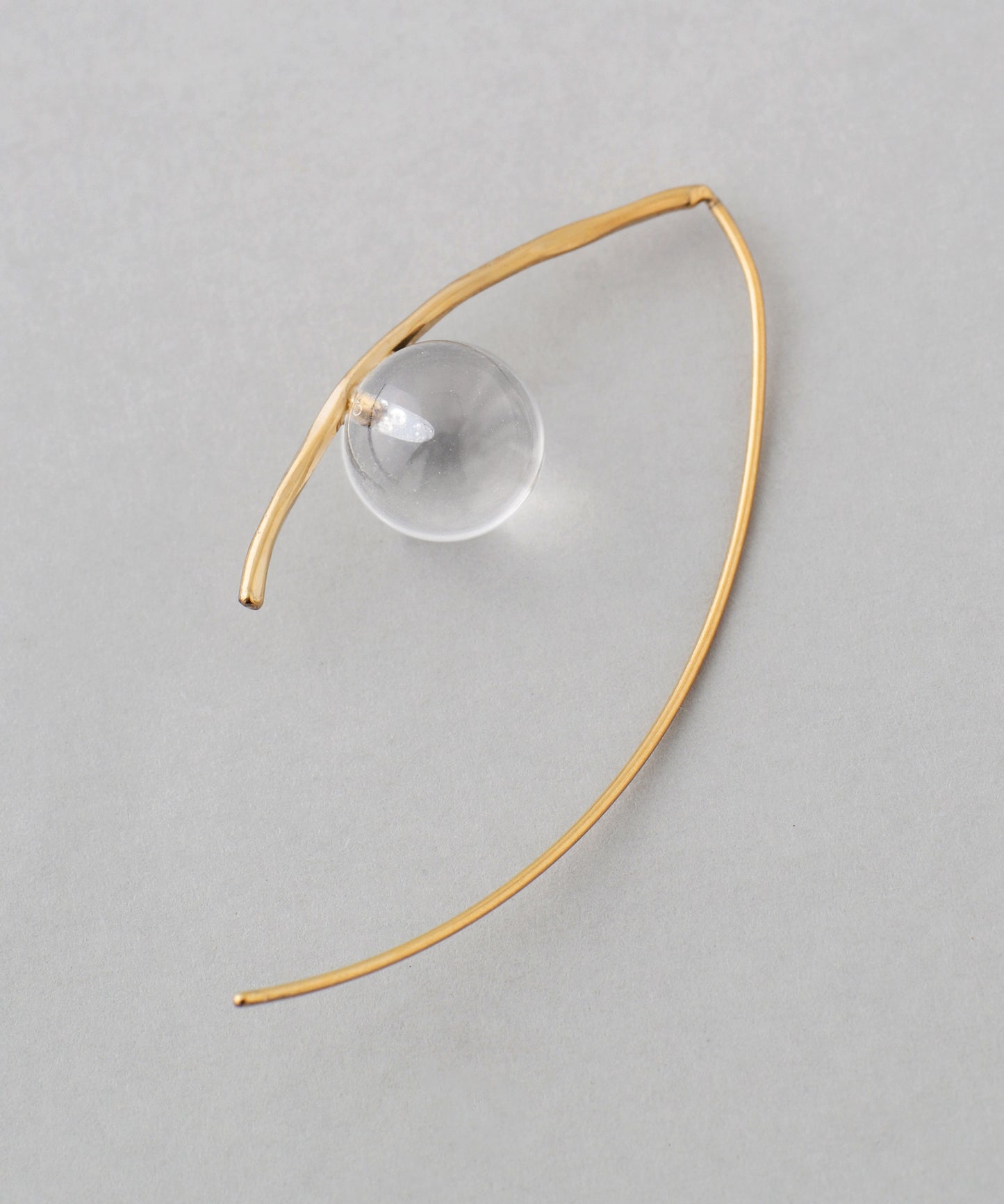 【Stainless Seel IP】Crystal Hook Earrings