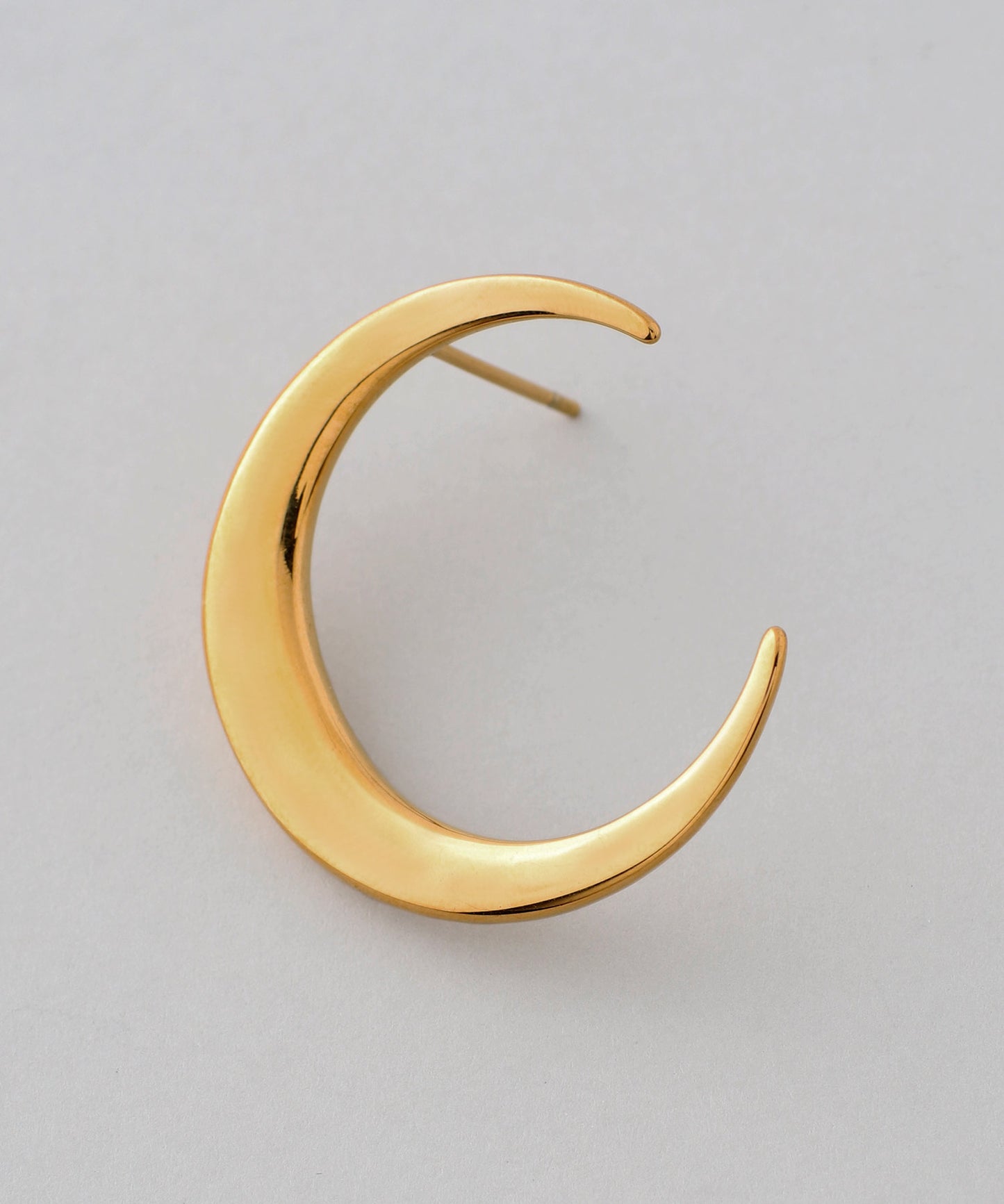 【Stainless Steel IP】Moon Earrings