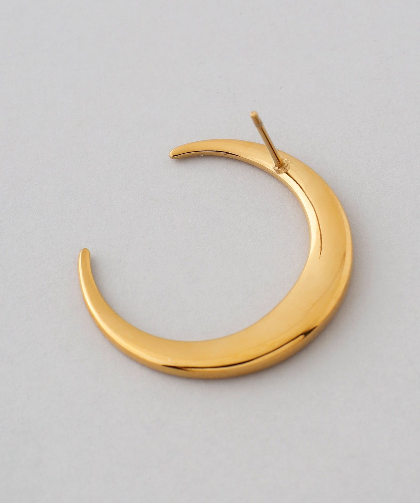 【Stainless Steel IP】Moon Earrings