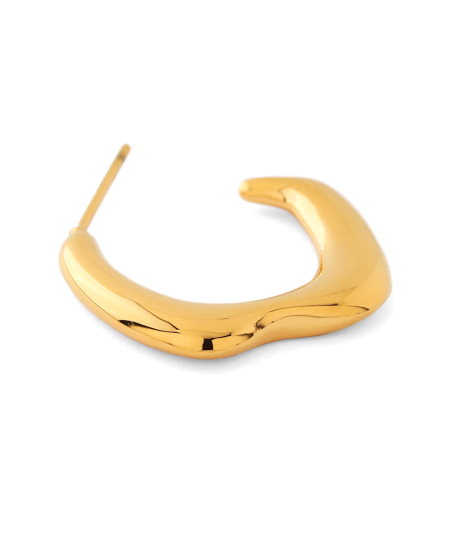 【Stainless Steel IP】Nuance Hoop Earrings [M]