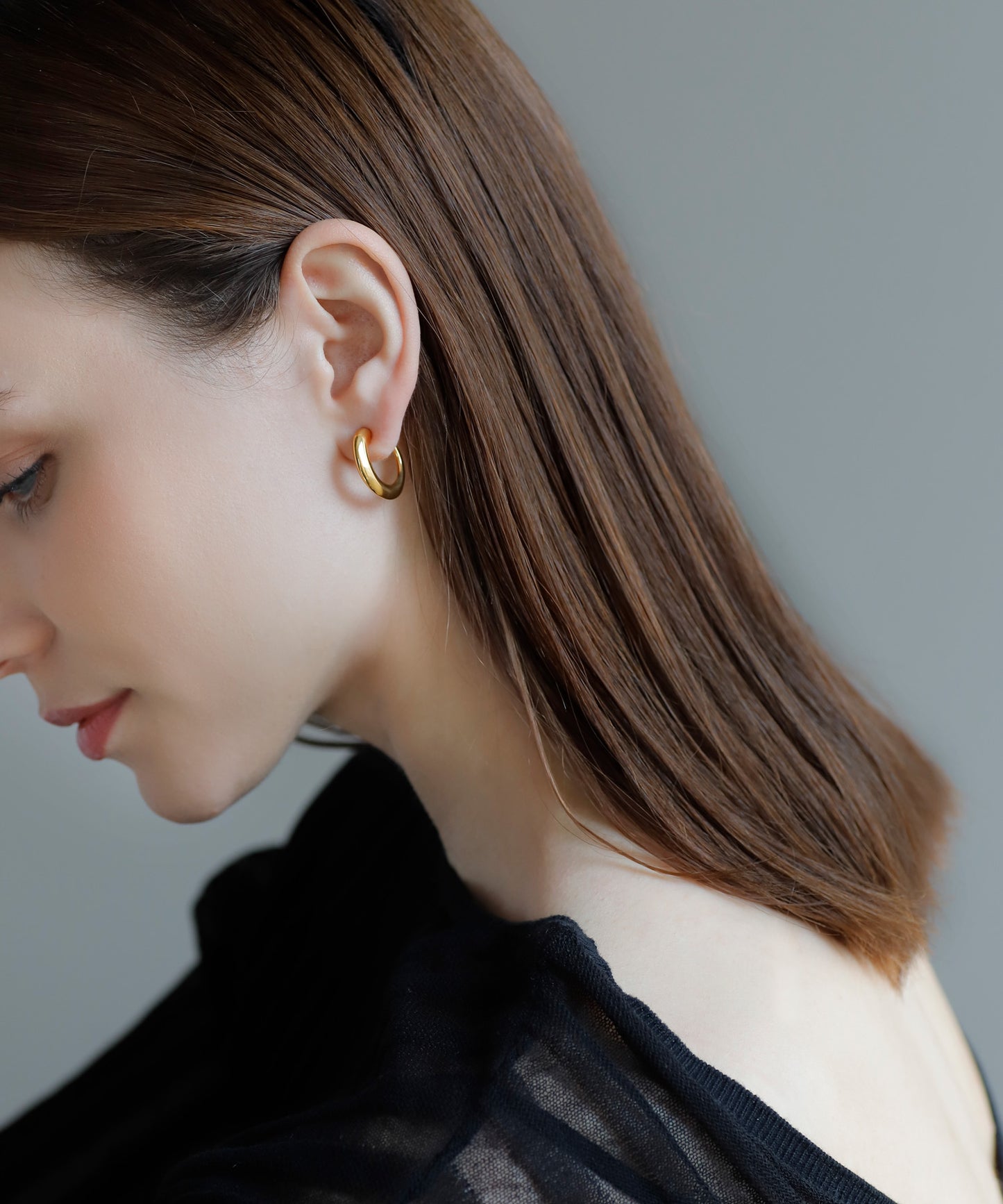 【Stainless Steel IP】Hoop Earrings