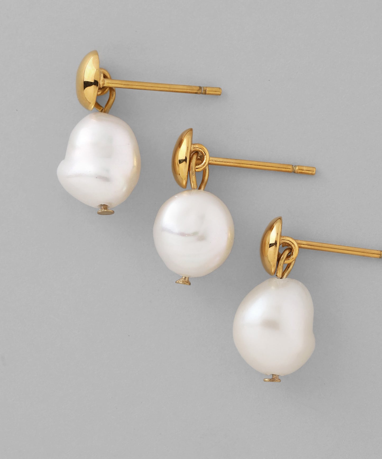 【Stainless Steel IP】Freshwater Pearl Earrings