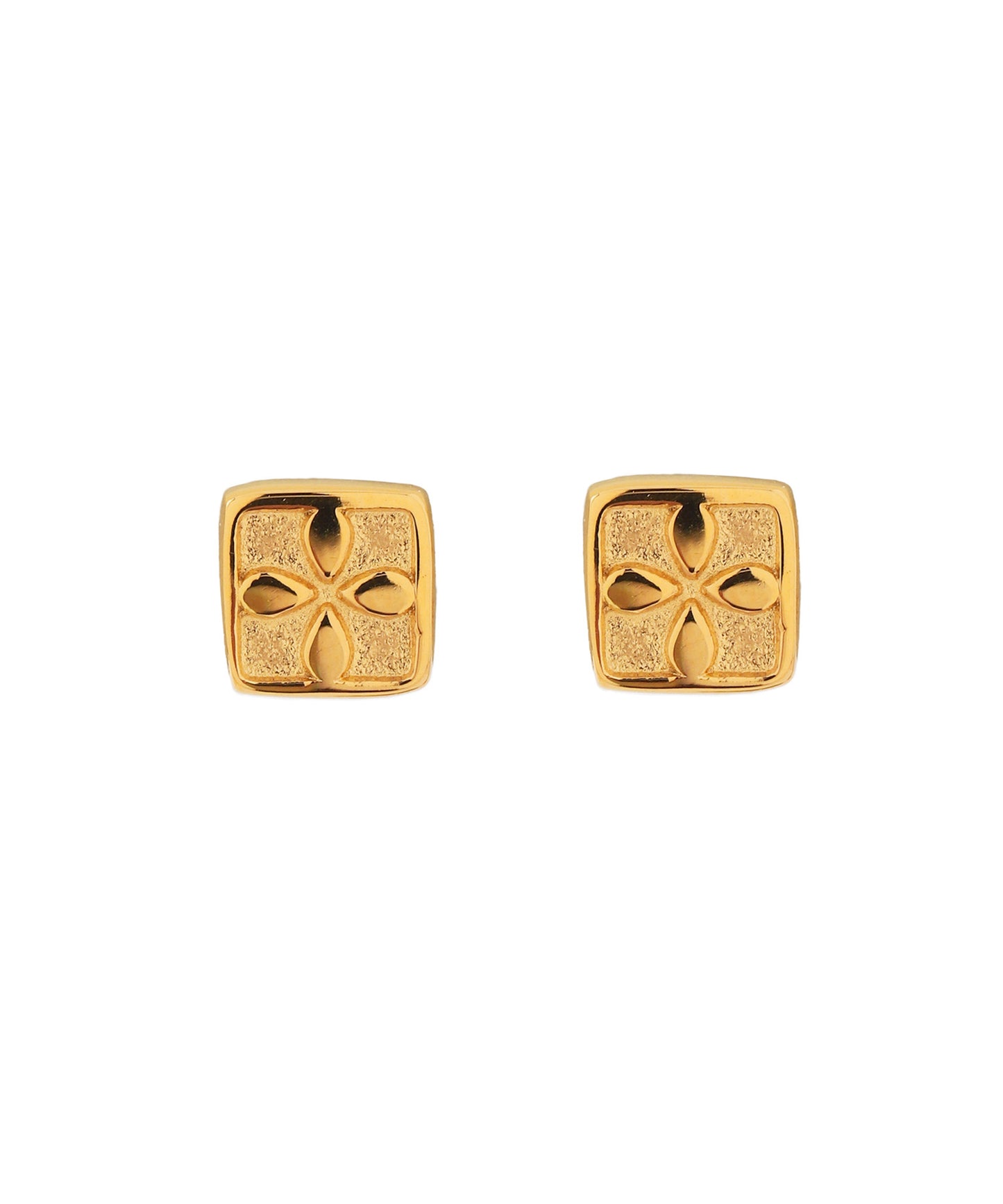 【Stainless Steel IP】Square Earrings