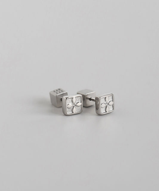 【Stainless Steel IP】Square Earrings