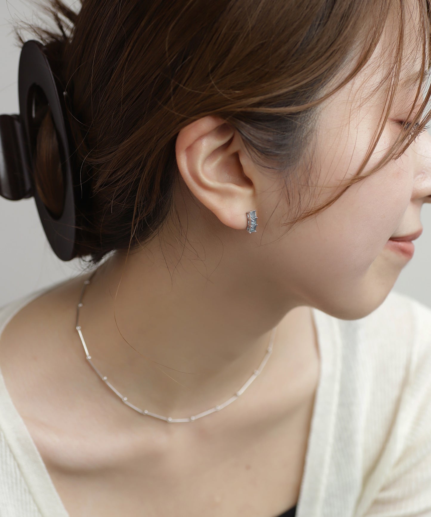 Gemstone Earrings [Stainless Steel]