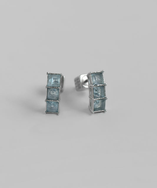 Gemstone Earrings [Stainless Steel]