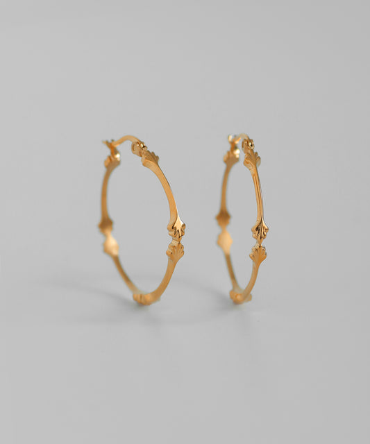 Design Hoop Earrings [Surgical Stainless Steel]