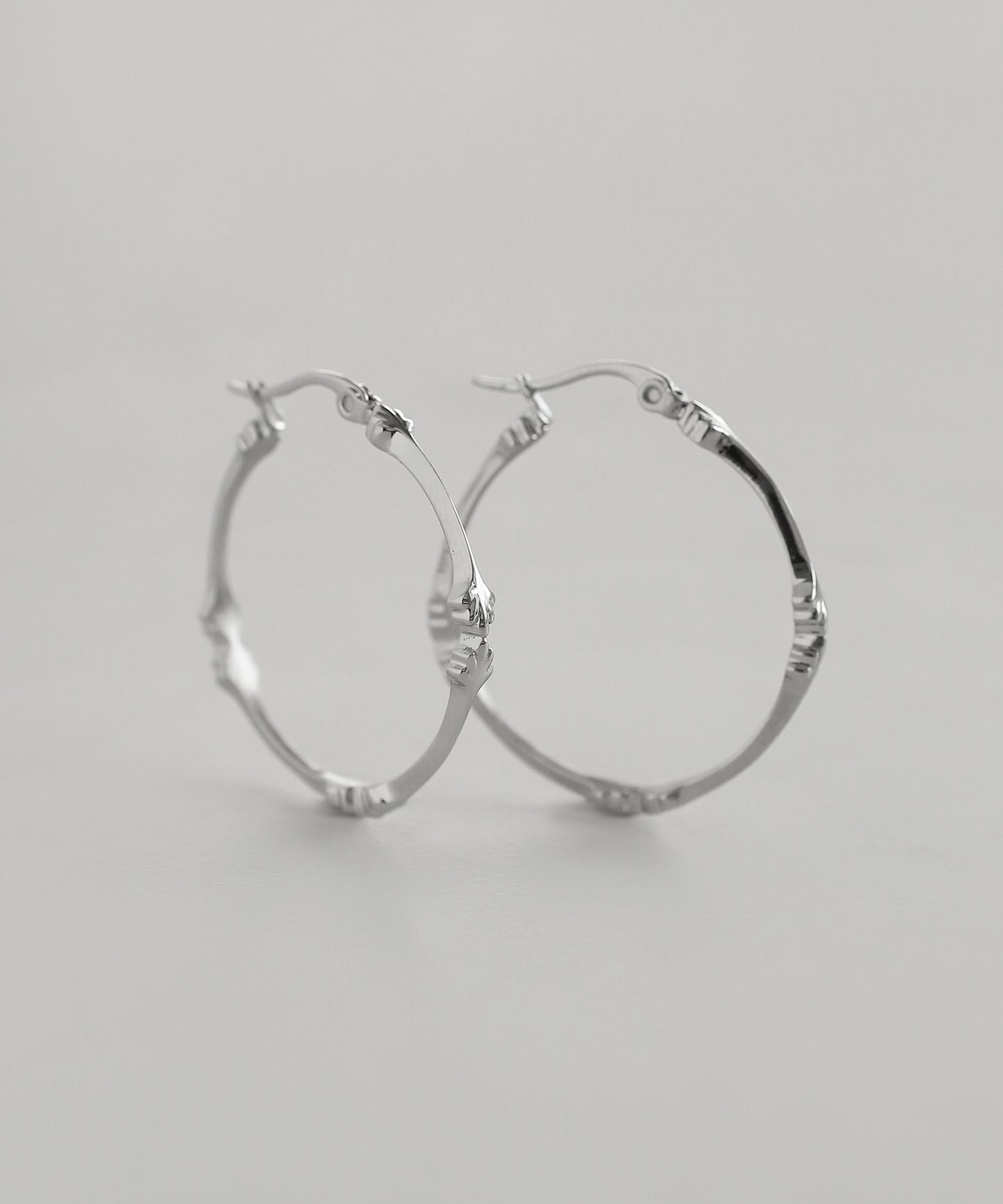 Design Hoop Earrings [Surgical Stainless Steel]