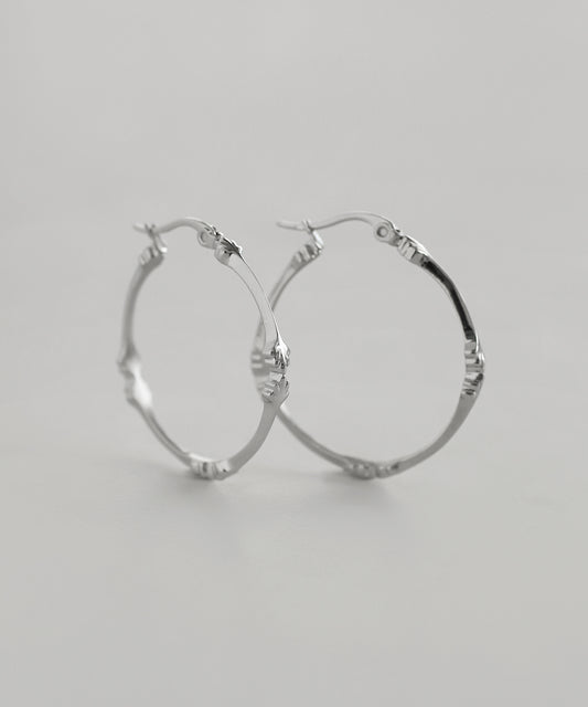 Design Hoop Earrings [Surgical Stainless Steel]