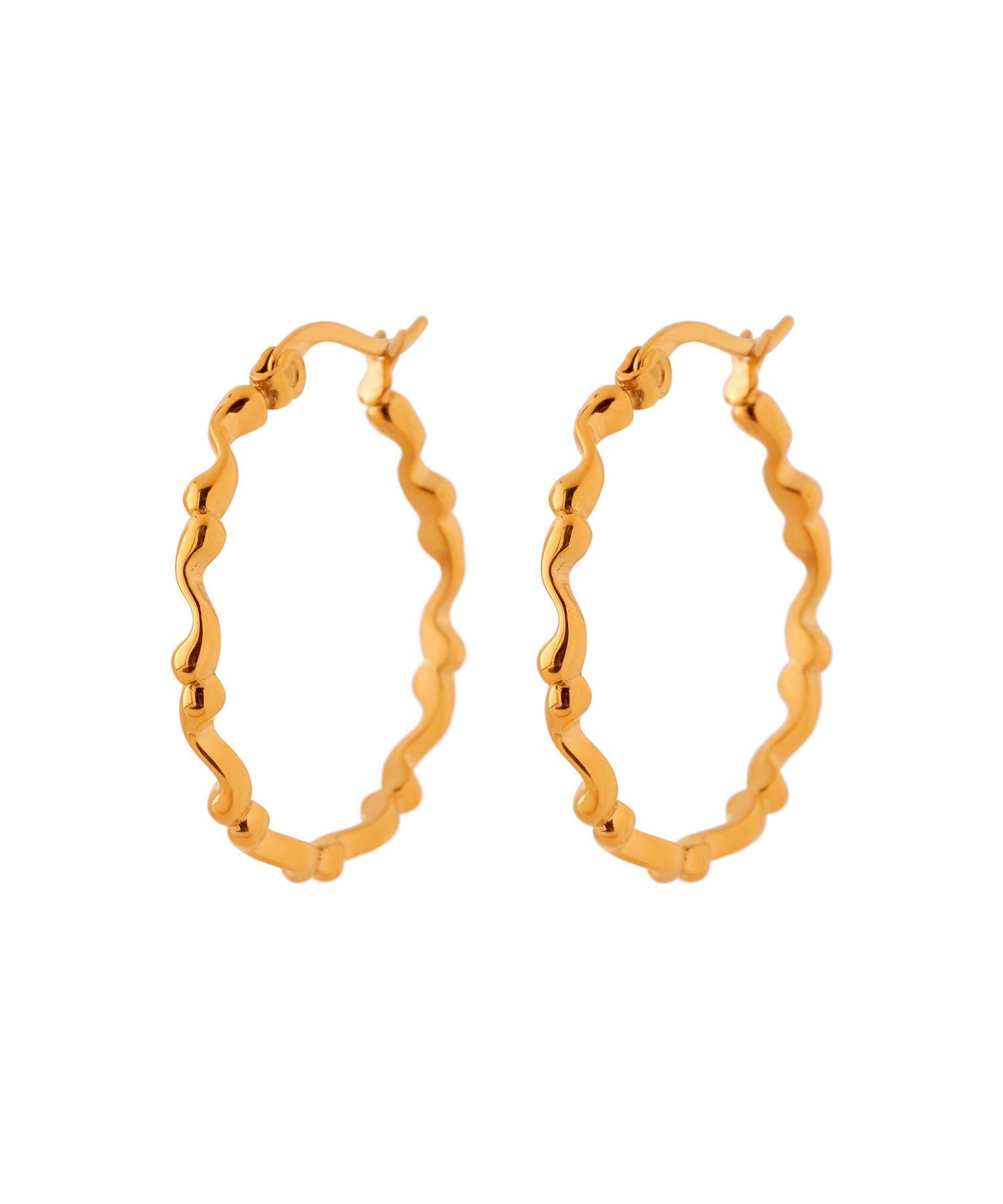 Design Hoop Earrings [Surgical Stainless Steel]