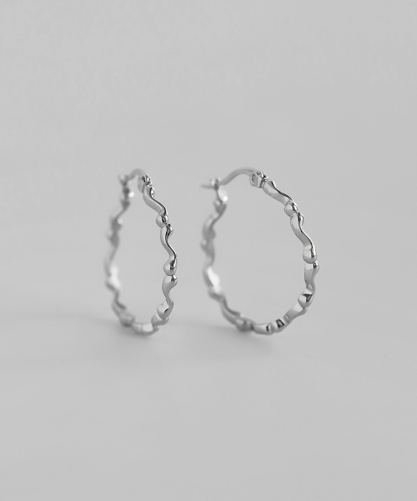 Design Hoop Earrings [Surgical Stainless Steel]