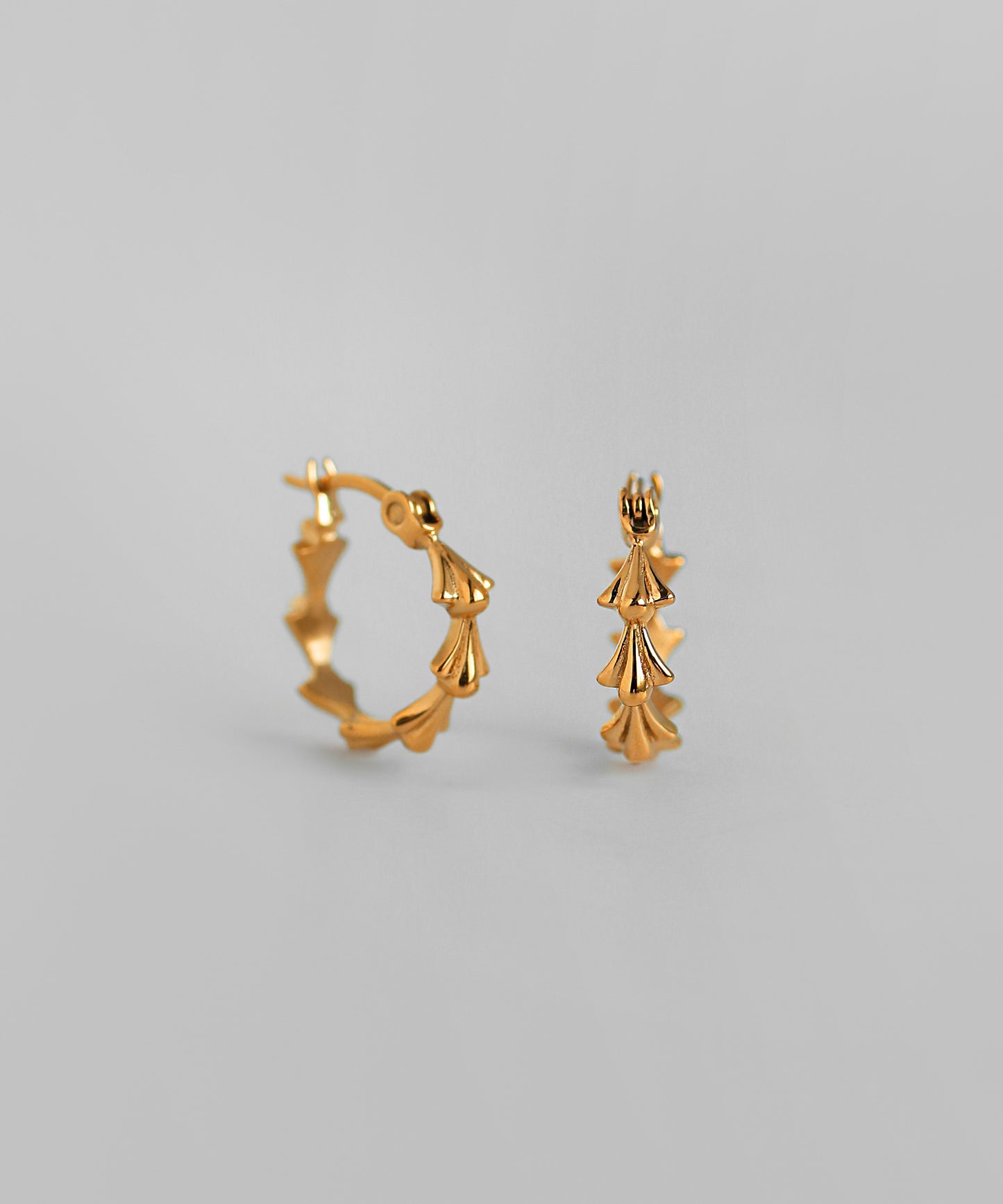 Design Hoop Earrings [Surgical Stainless Steel]