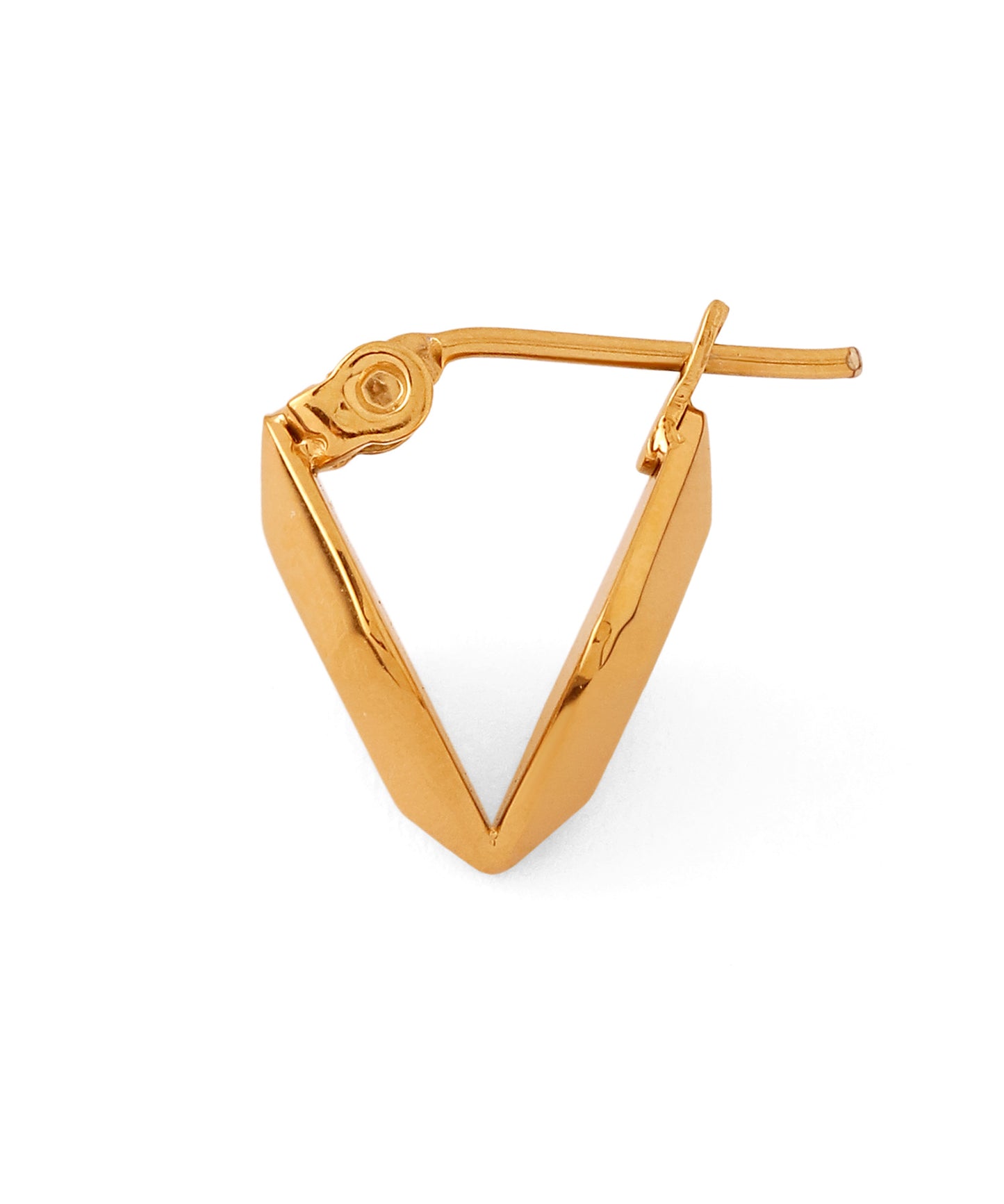 Diamond-Shape Design Earrings [Stainless Steel]