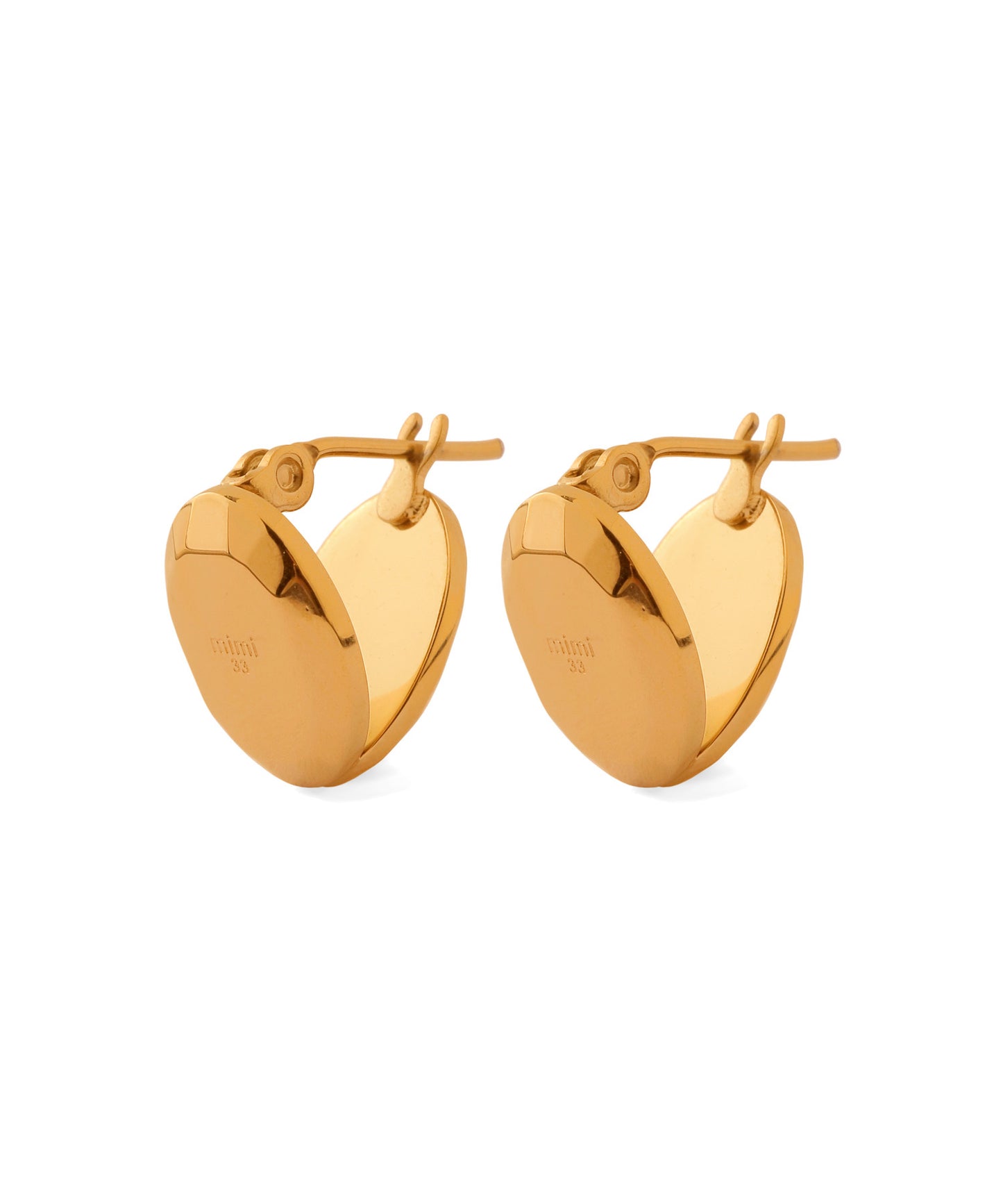 Oval Design Earrings [Stainless Steel]
