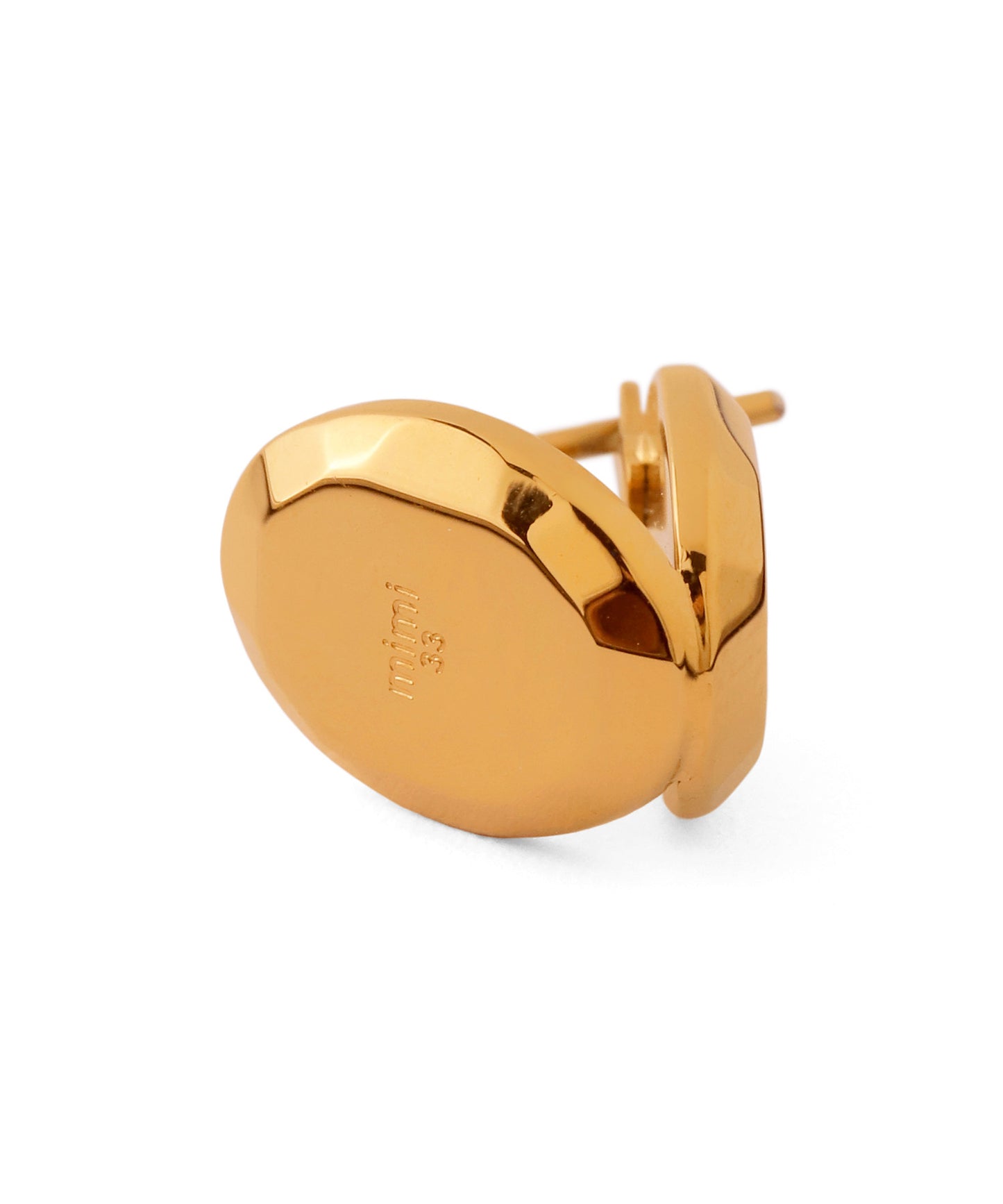 Oval Design Earrings [Stainless Steel]