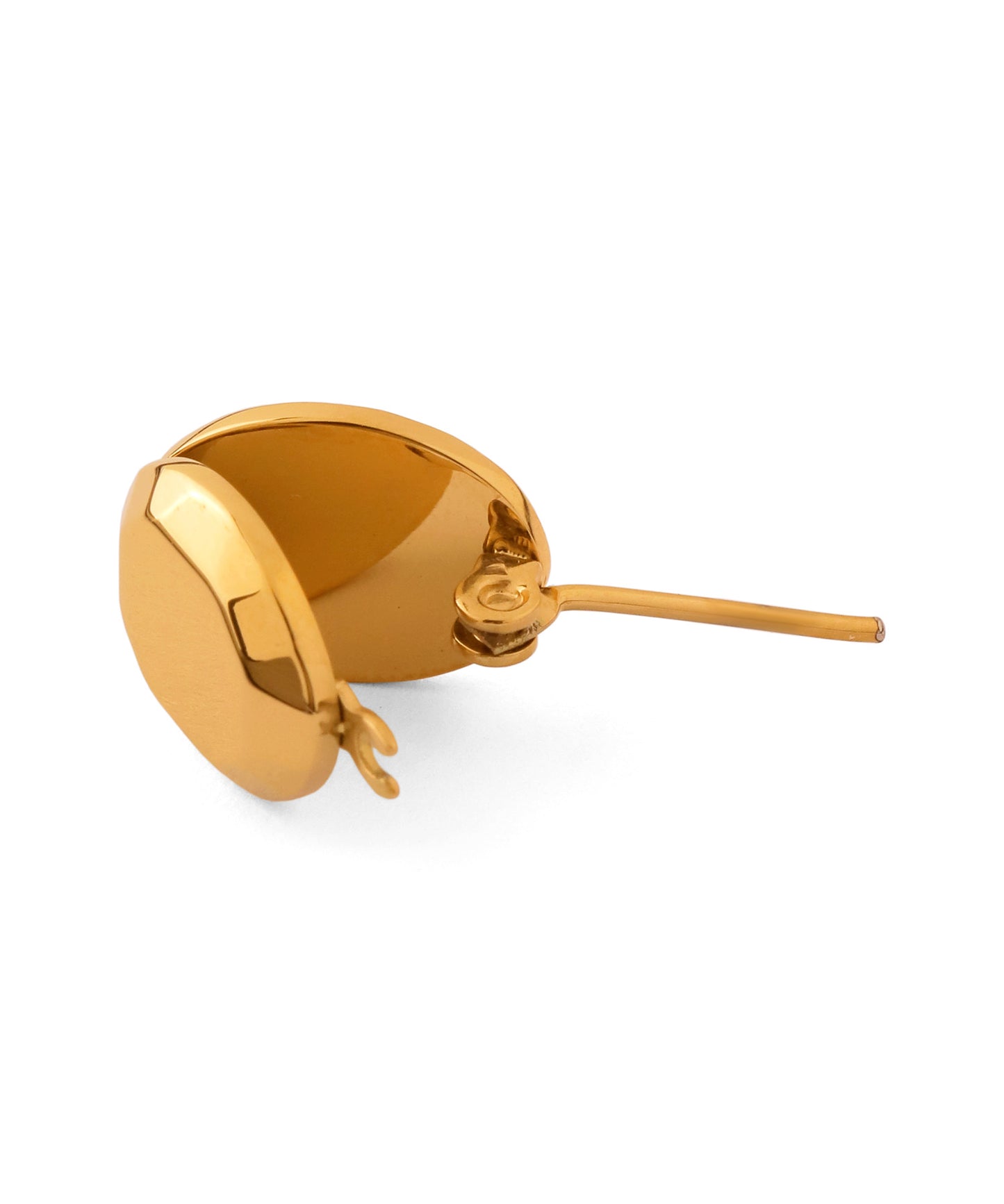 Oval Design Earrings [Stainless Steel]