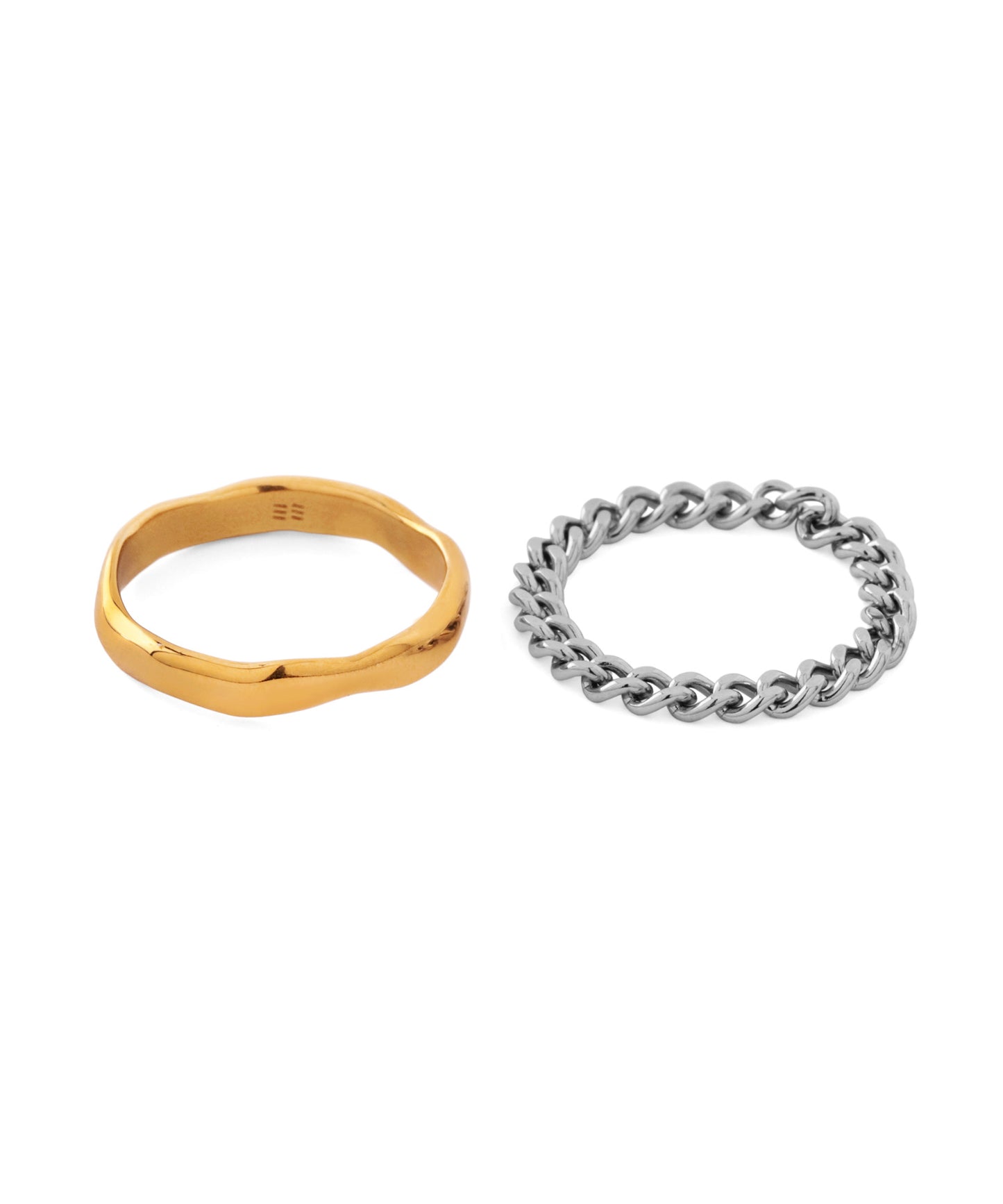 Chain Rings [Set of 2] [Stainless Steel] [UMU]