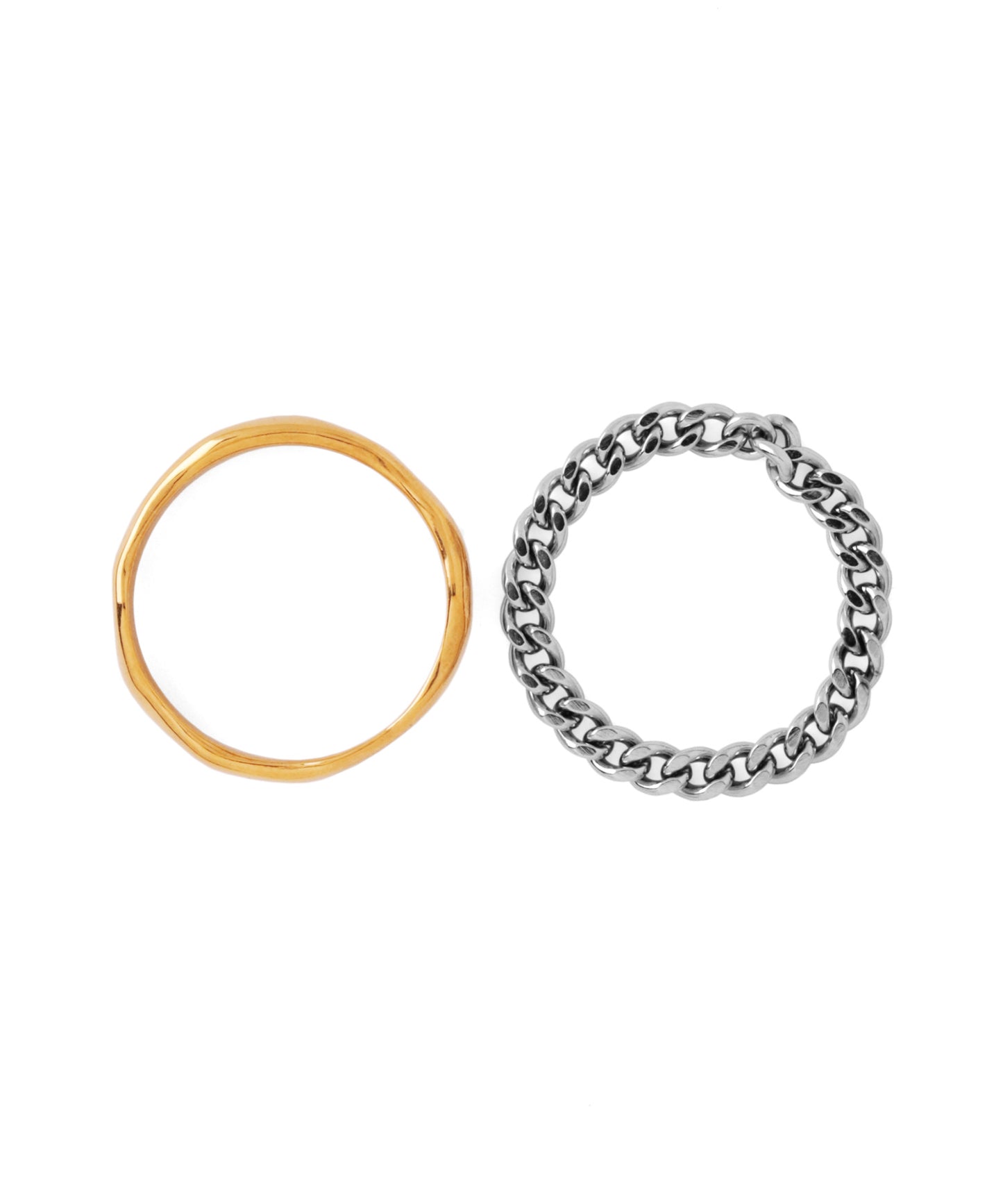 Chain Rings [Set of 2] [Stainless Steel] [UMU]