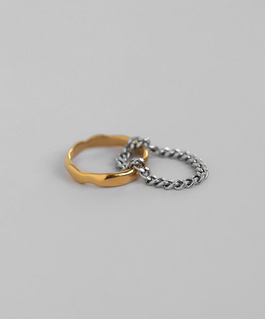 Chain Rings [Set of 2] [Stainless Steel] [UMU]