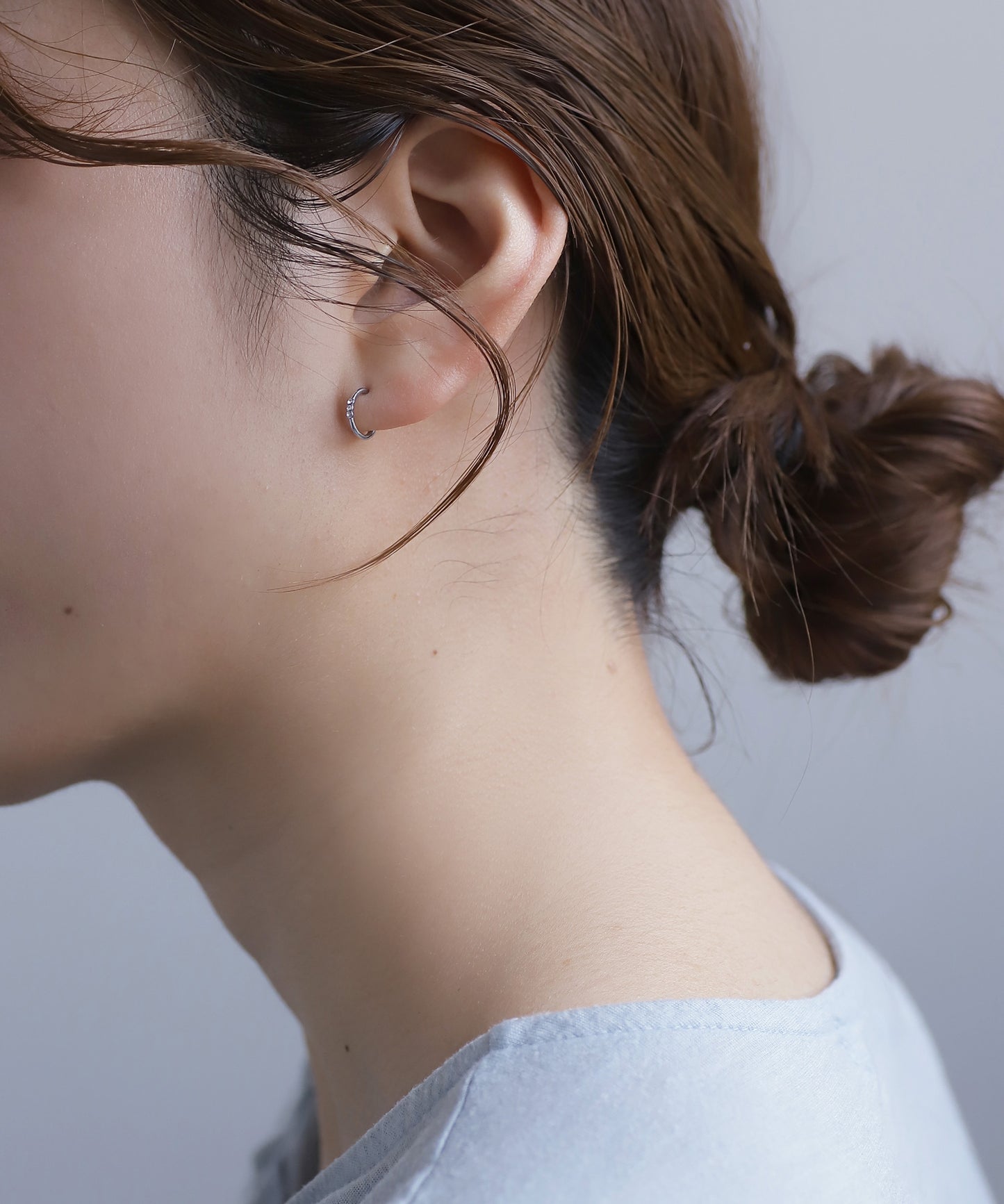 Bijou Hoop Earrings [Surgical Stainless Steel]