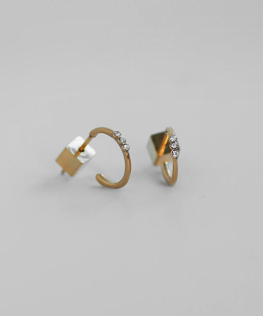 Bijou Hoop Earrings [Surgical Stainless Steel]