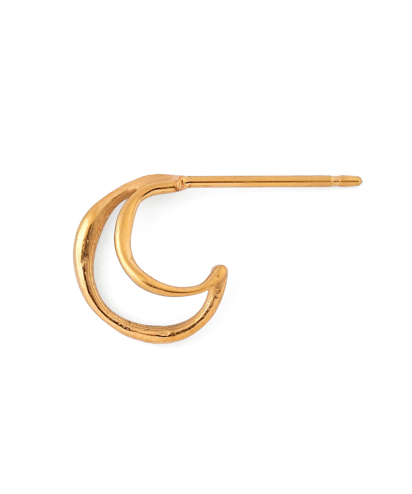 Double Line Hoop Earrings [Surgical Stainless Steel]