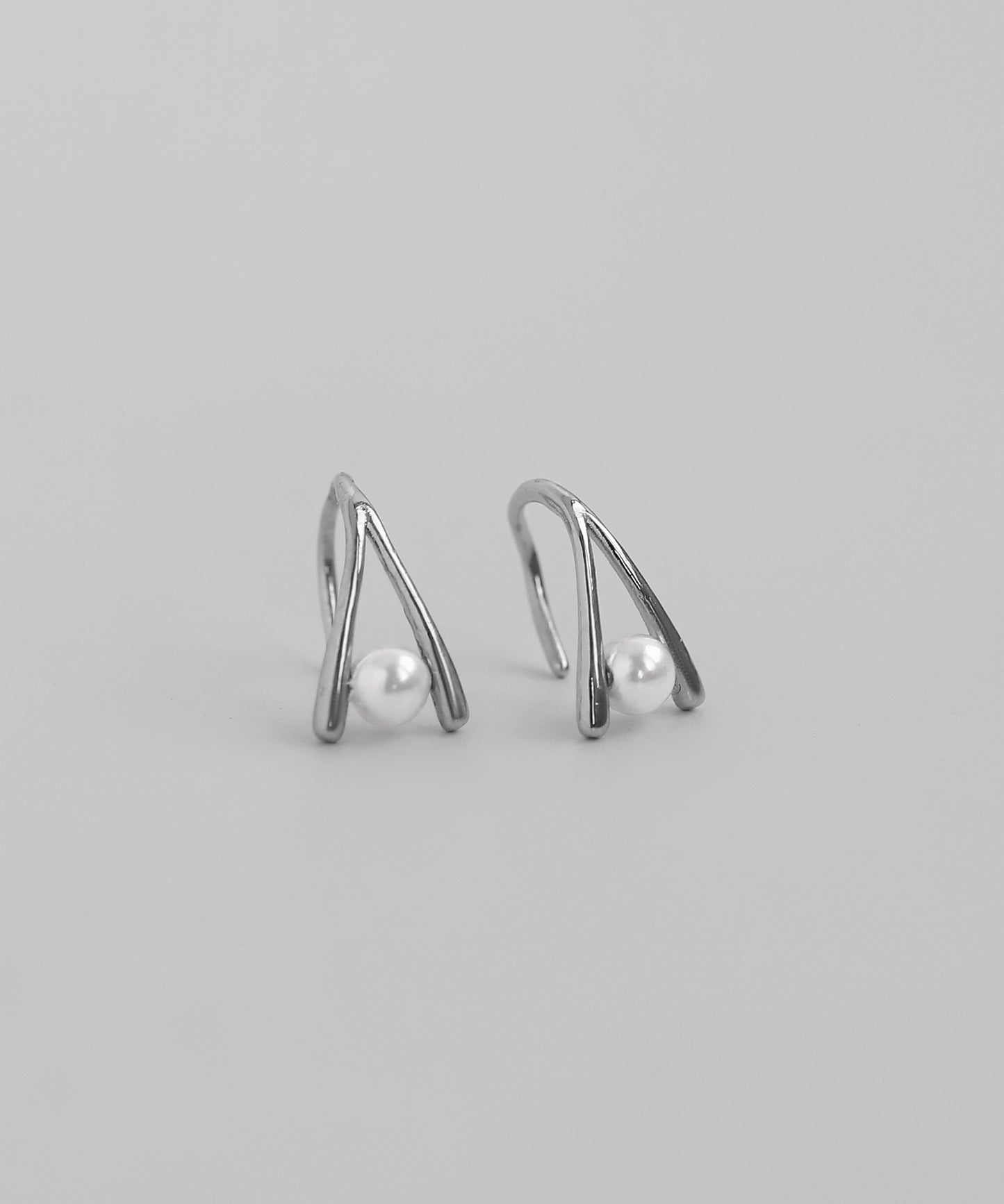 Pearl Hook Earrings [Surgical Stainless Steel]