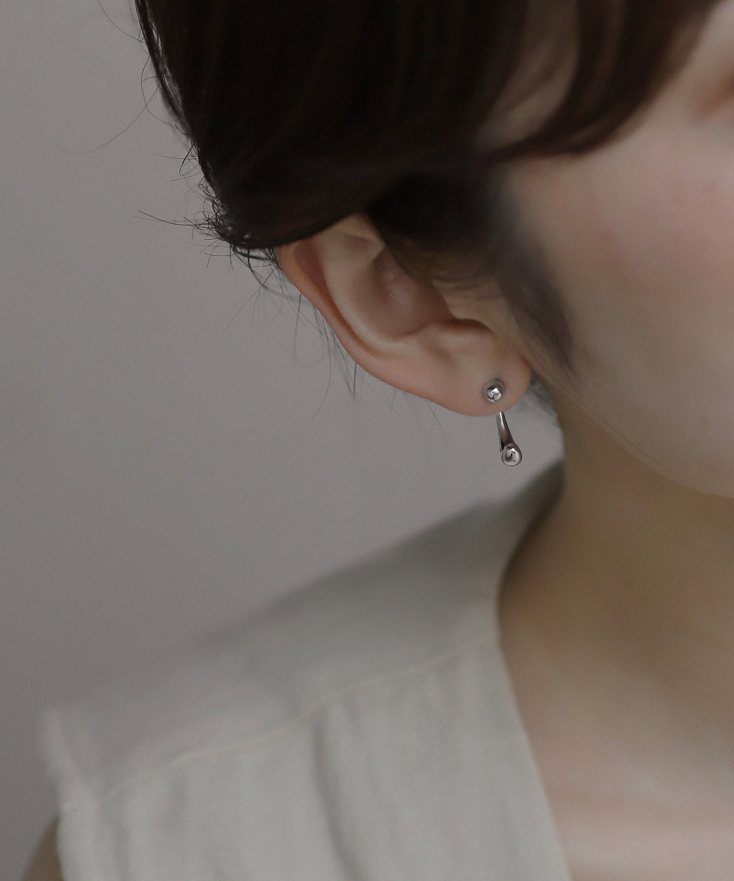 Nuance Line 2-Way Earrings [Surgical Stainless Steel]