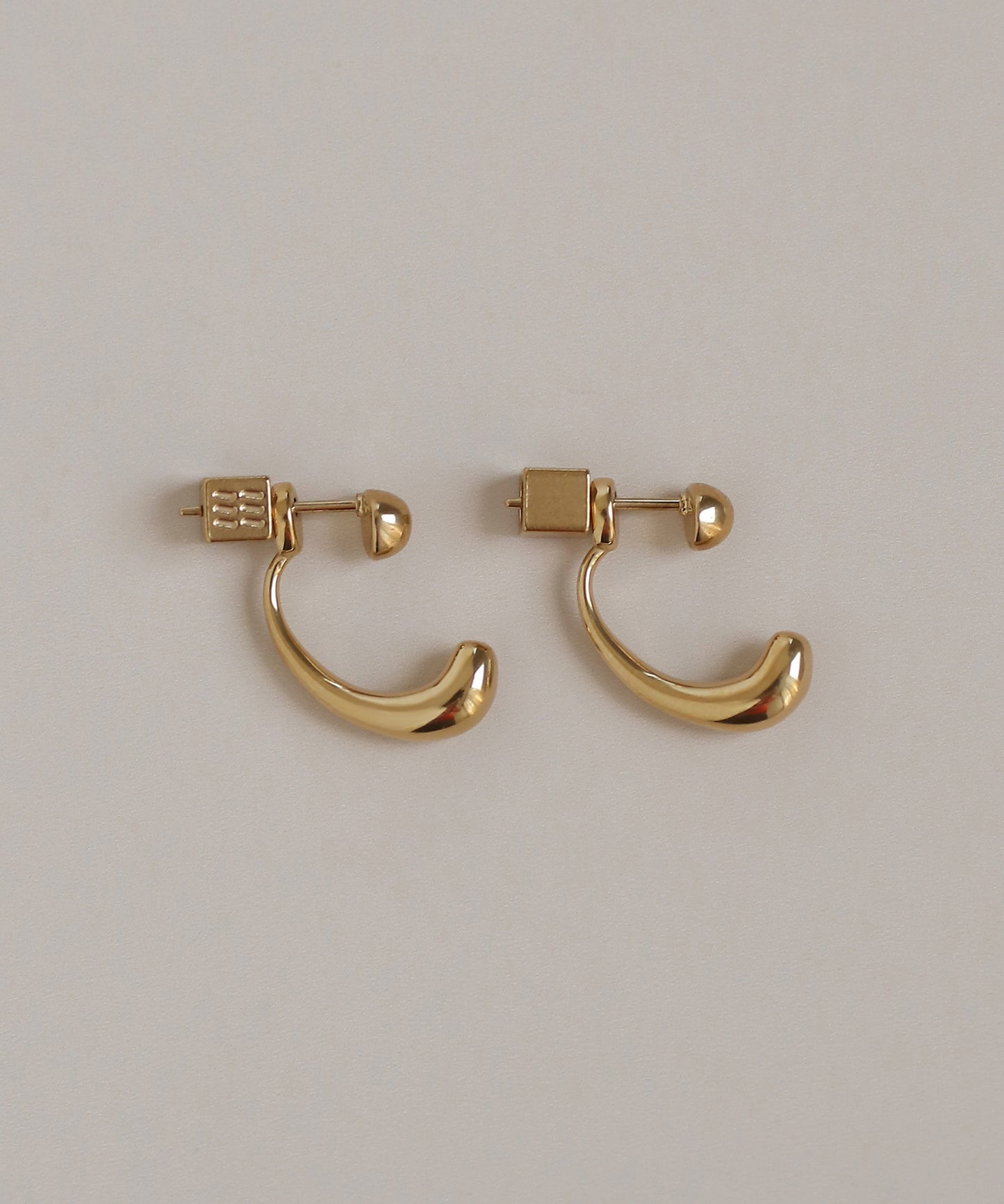 Nuance Line 2-Way Earrings [Surgical Stainless Steel]