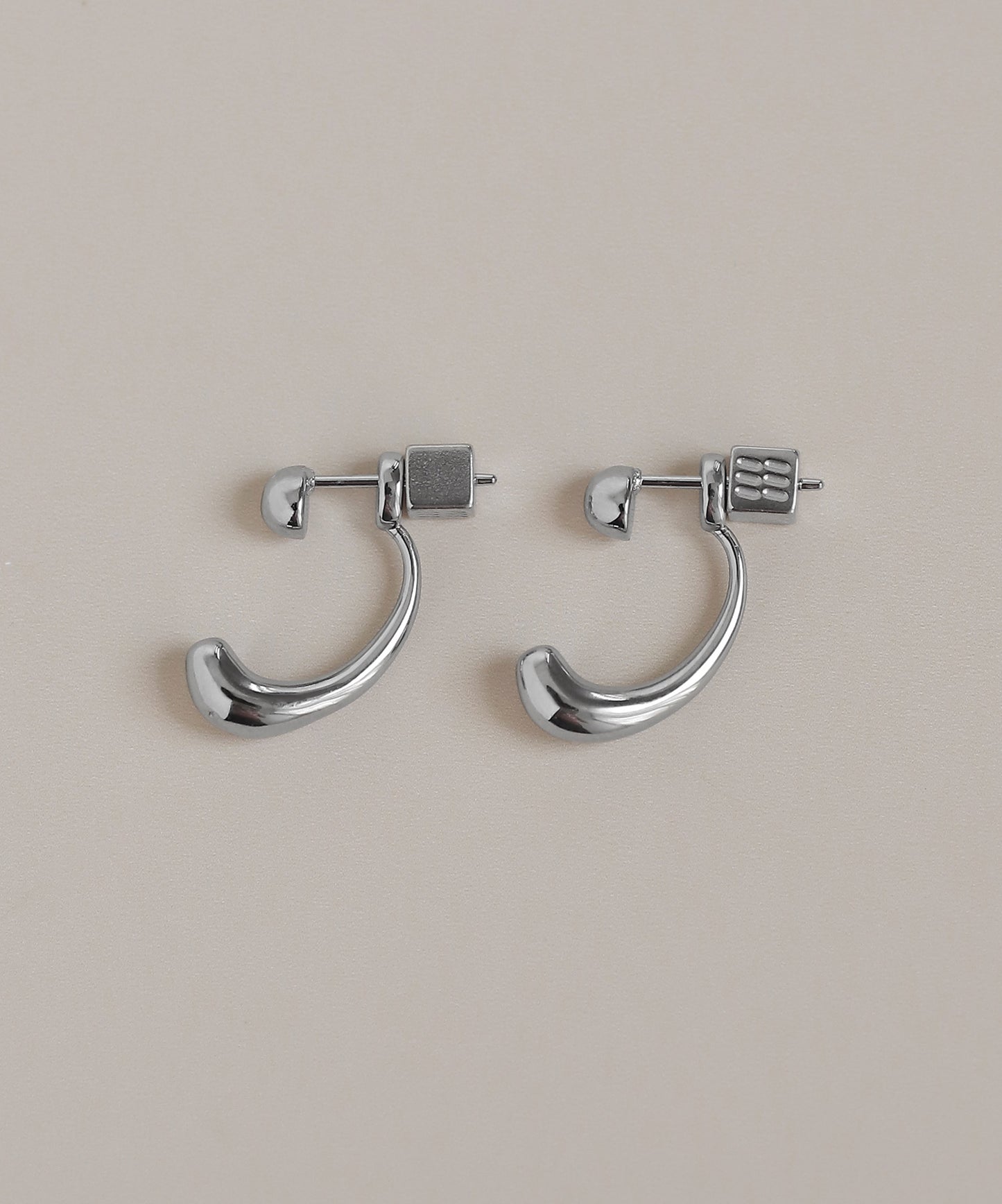 Nuance Line 2-Way Earrings [Surgical Stainless Steel]