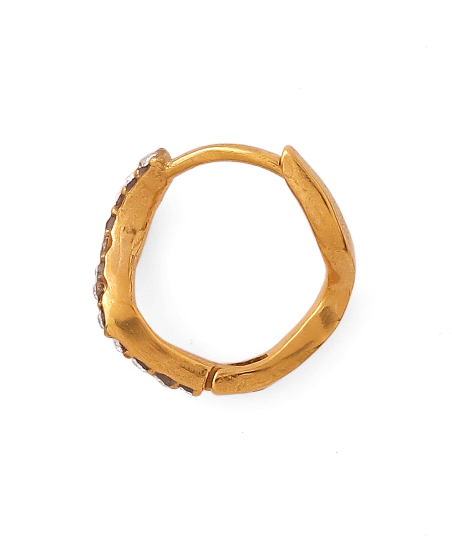 Bijou Wave Line Hoop Earrings [Surgical Stainless Steel]