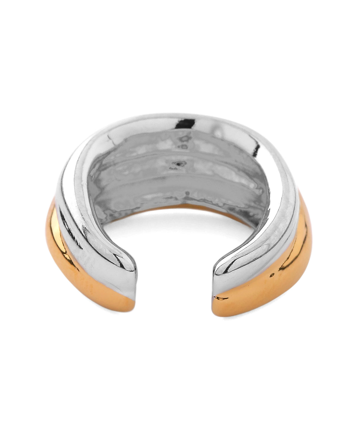 Two-Tone Hoop Ear Cuff [Surgical Stainless Steel]