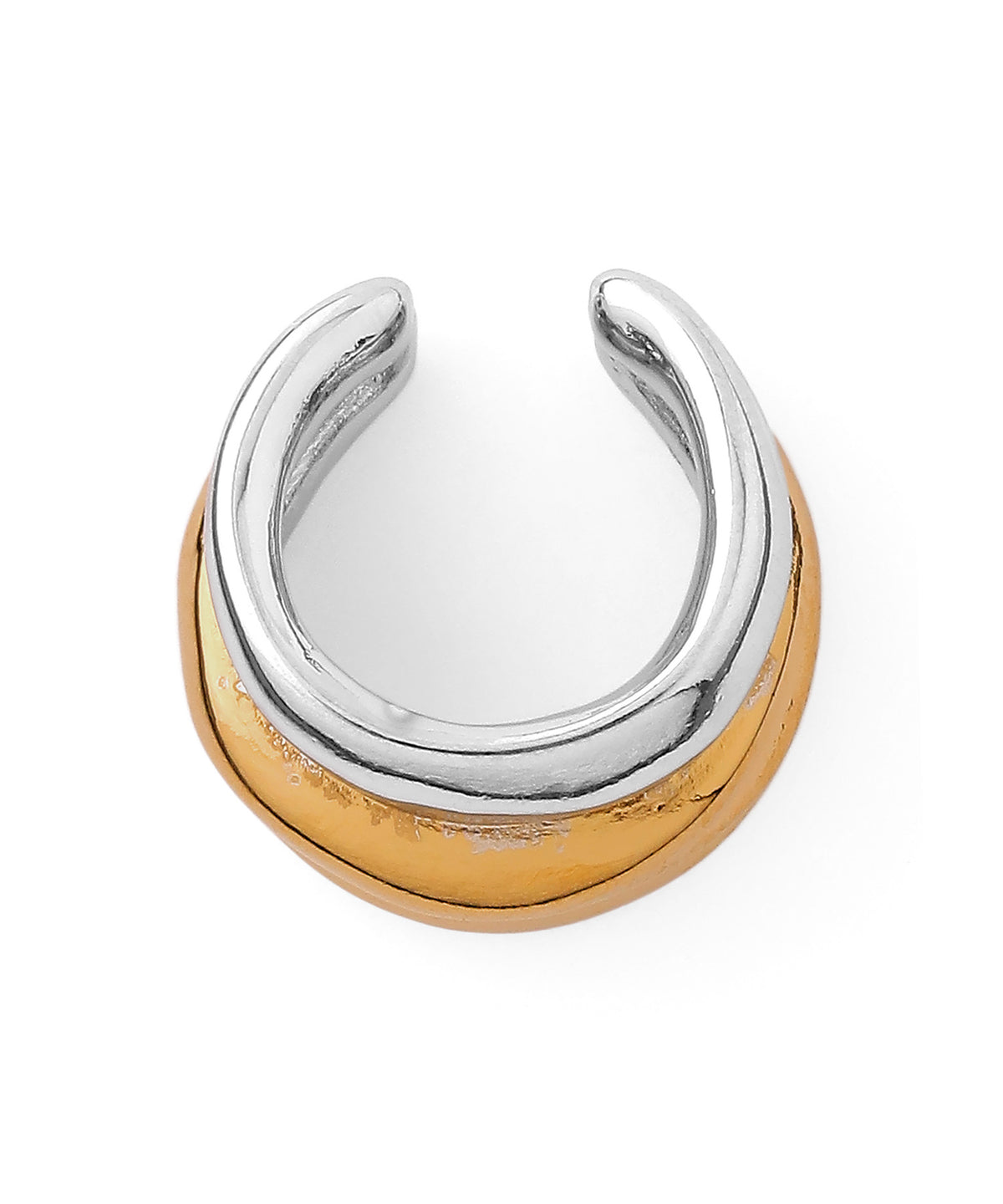 Two-Tone Hoop Ear Cuff [Surgical Stainless Steel]
